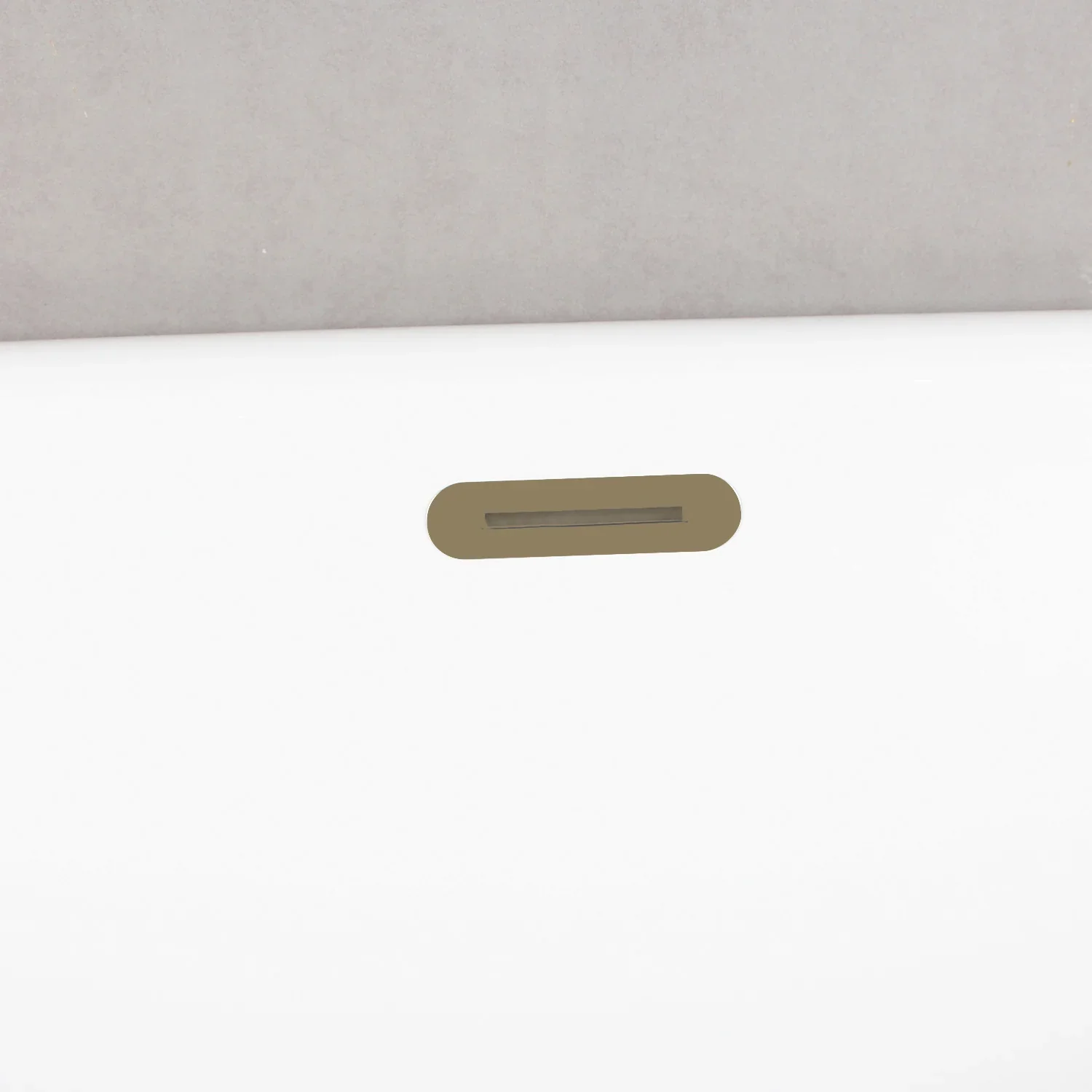 Kingston Brass 55" Acrylic Oval Double Ended Freestanding Tub with Drain, Glossy White/Antique Brass (VT7DE552823C423 - Image 3