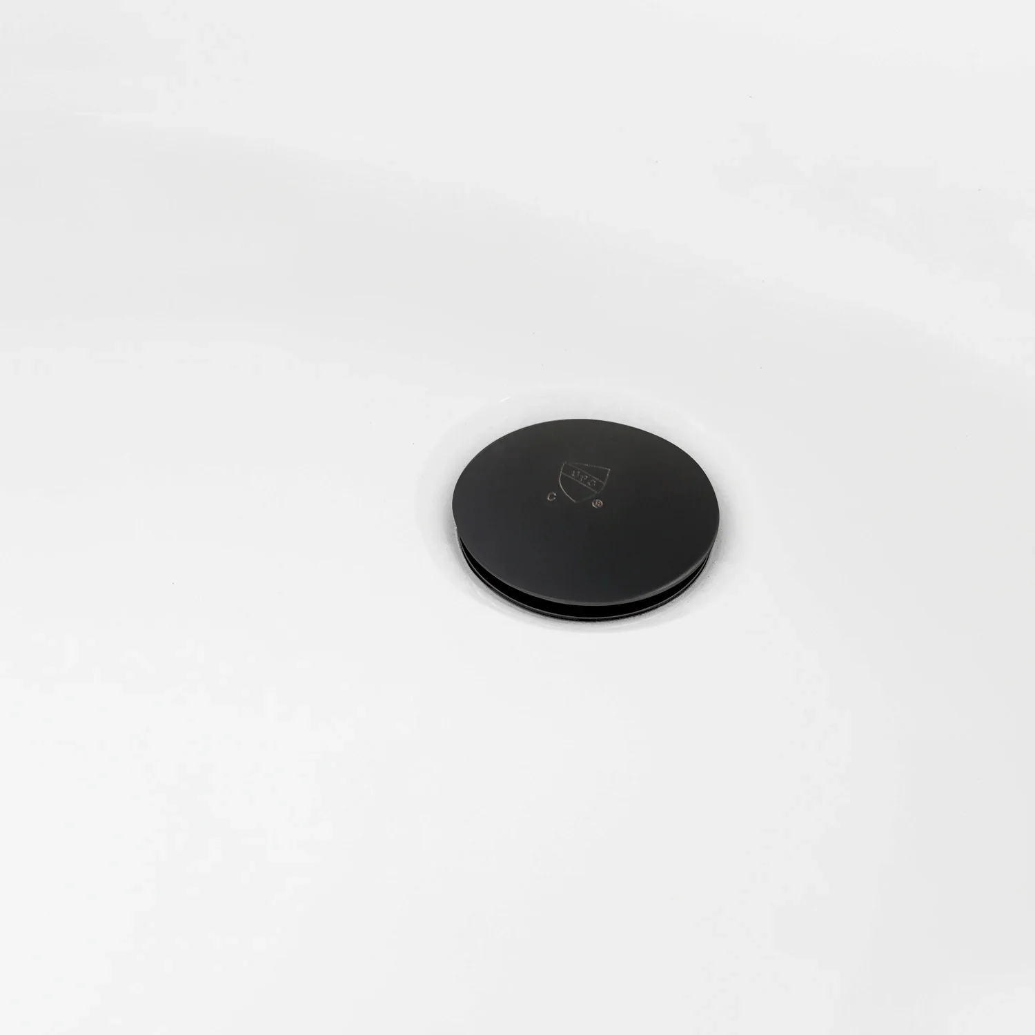 Kingston Brass 66" Acrylic Oval Double Ended Pedestal Tub with Drain (No Faucet Drillings), Glossy White/Matte Black (VTDE663124C420) - Image 4