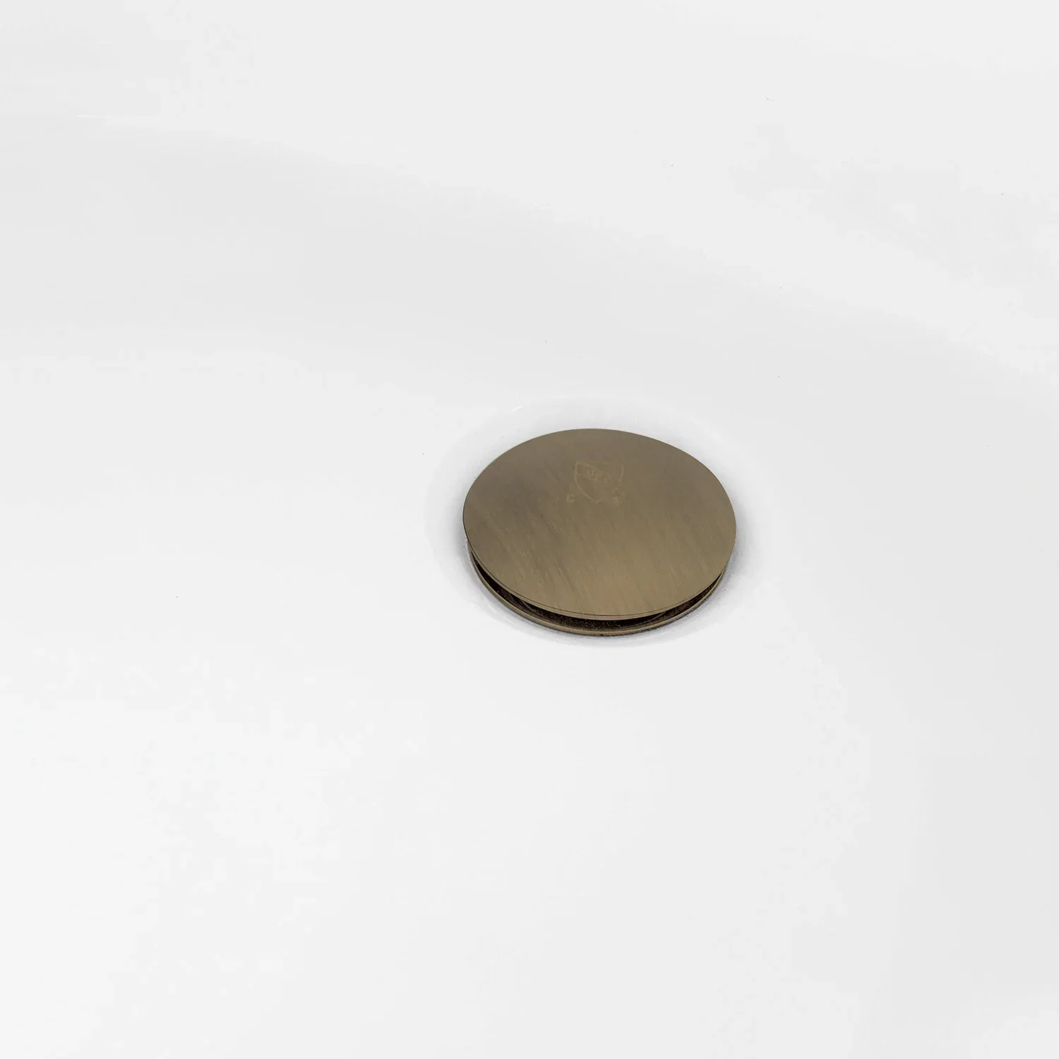 Kingston Brass 66" Acrylic Oval Double Ended Pedestal Tub with Drain (No Faucet Drillings), Glossy White/Antique Brass (VTDE663124C423) - Image 4