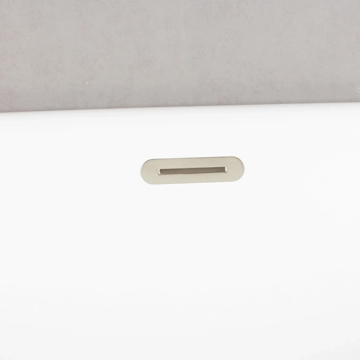 Kingston Brass 66" Acrylic Oval Double Ended Pedestal Tub with Drain (No Faucet Drillings), Glossy White/Polished Nickel (VTDE663124C426) - Image 3