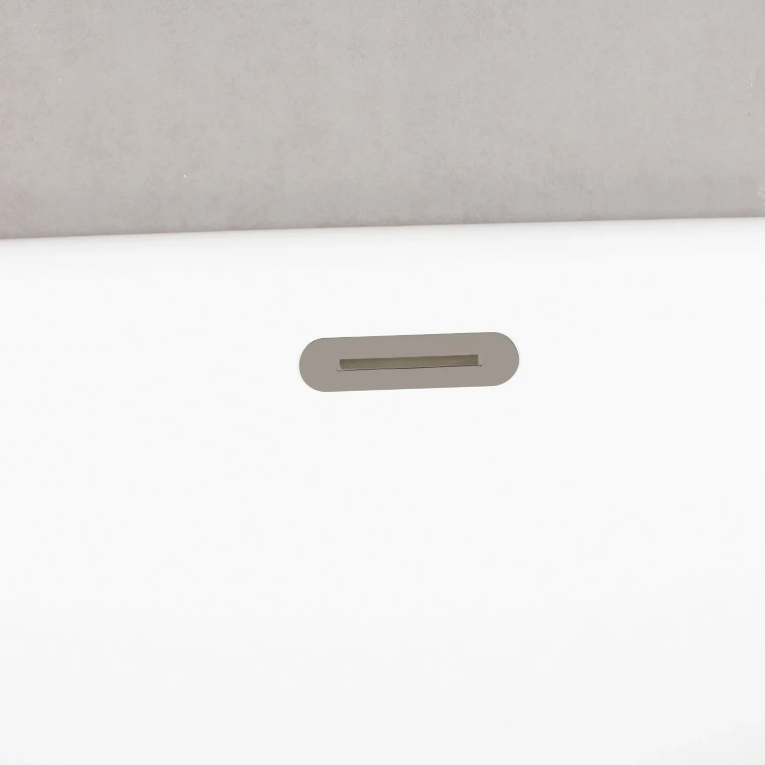 Kingston Brass 66" Acrylic Oval Double Ended Pedestal Tub with Drain (No Faucet Drillings), Glossy White/Brushed Nickel (VTDE663124C428) - Image 3