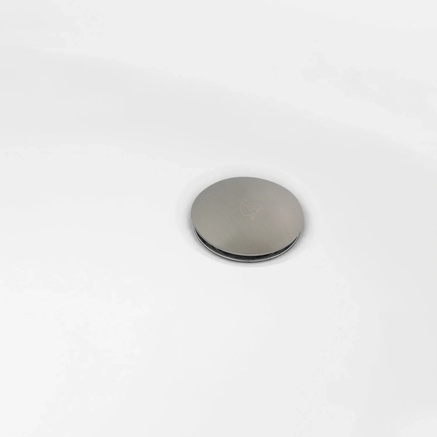Kingston Brass 66" Acrylic Oval Double Ended Pedestal Tub with Drain (No Faucet Drillings), Glossy White/Brushed Nickel (VTDE663124C428) - Image 4