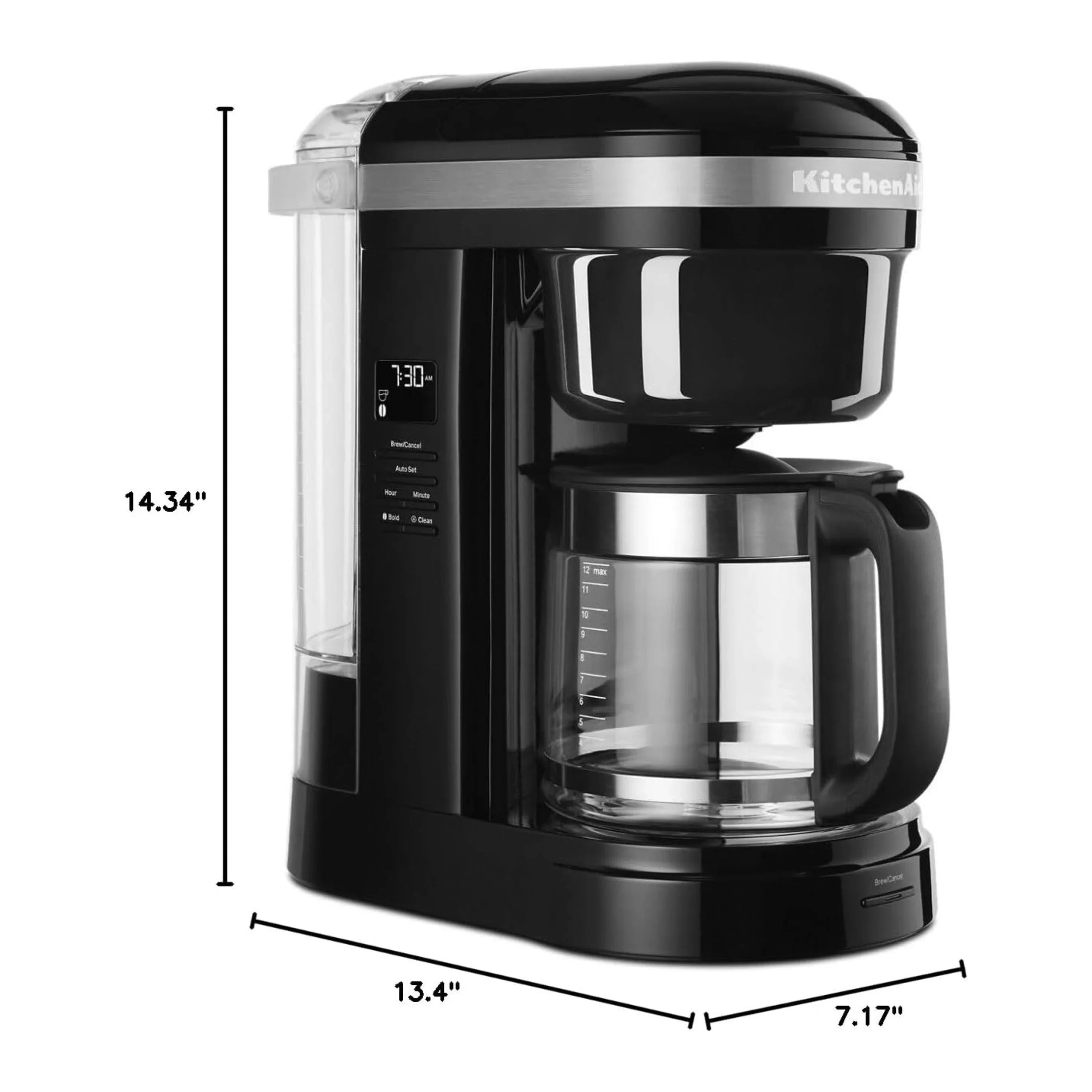 KitchenAid 12-Cup Drip Coffee Maker with Spiral Showerhead & Programmable Warming Plate in Matte Charcoal Gray (KCM1209DG) - Image 8
