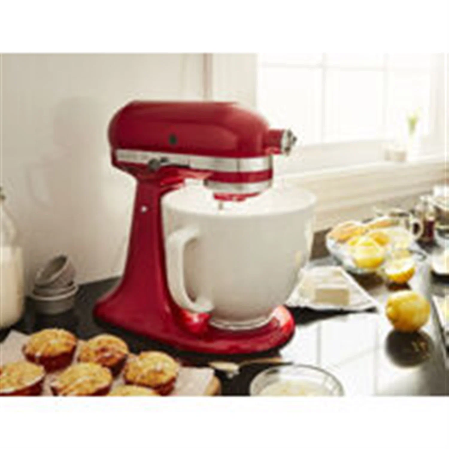 KitchenAid 5-Quart Ceramic Bowl in White Chocolate (KSM2CB5LW) - Image 2