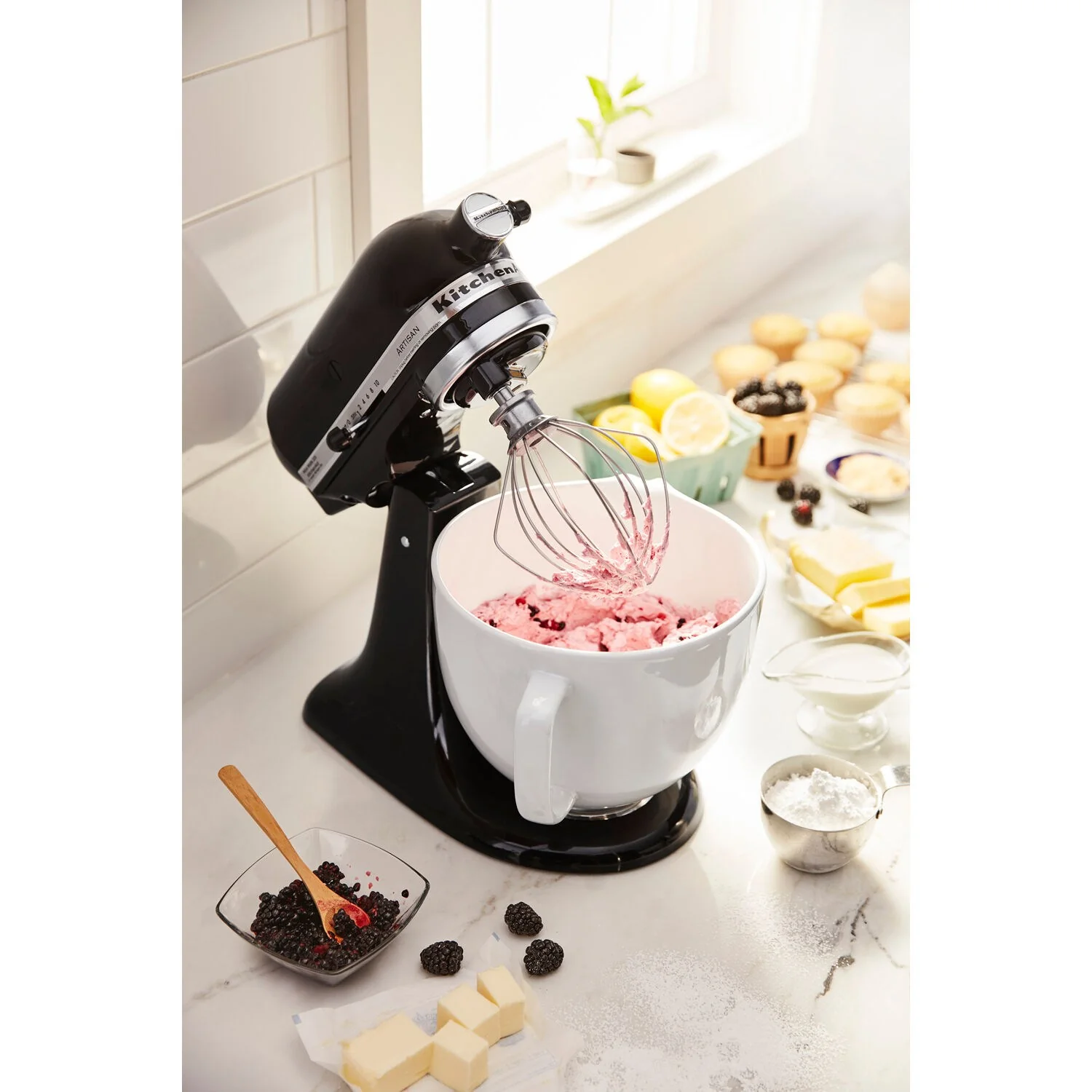 KitchenAid 5-Quart Ceramic Bowl in White Chocolate (KSM2CB5LW) - Image 3