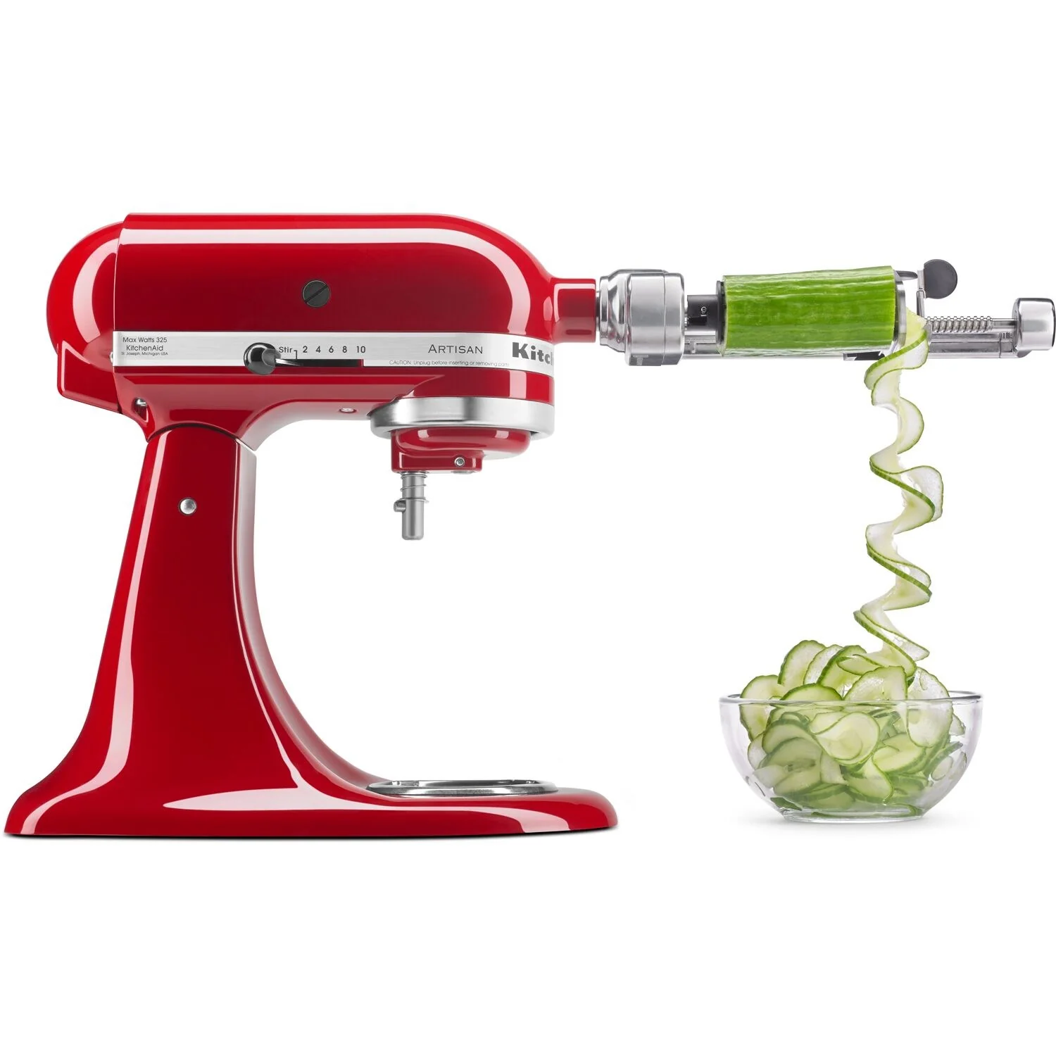 KitchenAid 7 Blade Spiralizer Attachment with Peel, Core and Slice Attachment (KSM2APC) - Image 4