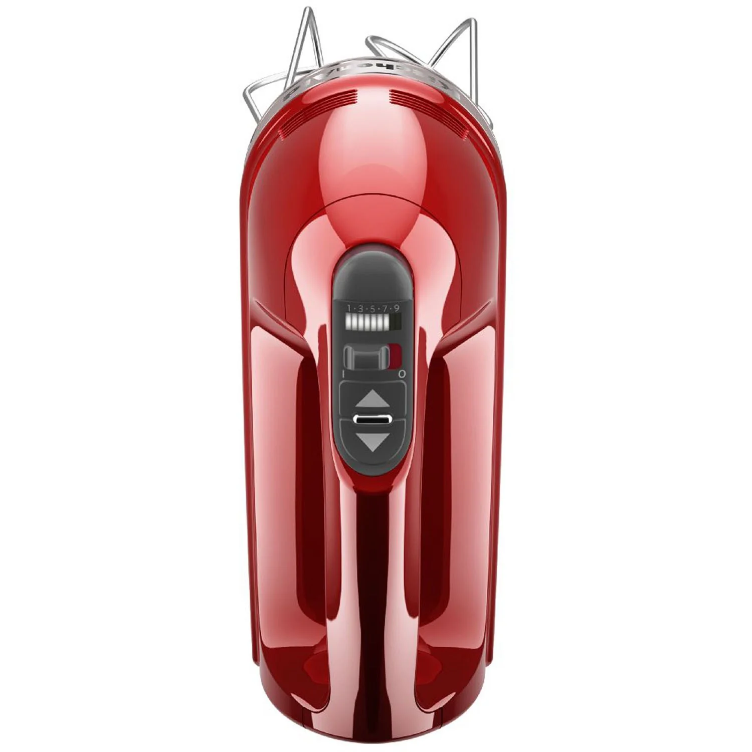 KitchenAid 9-Speed Digital Hand Mixer with Turbo Beater II Accessories in Red, Candy Apple (KHM926CA) - Image 4