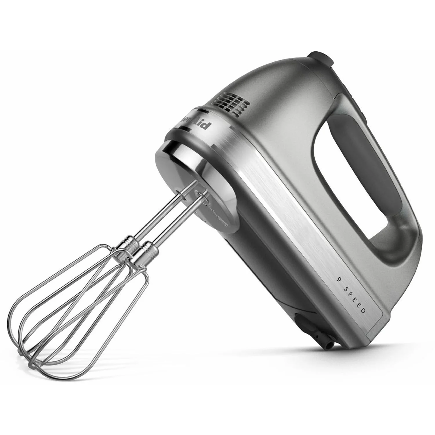 KitchenAid 9-Speed Digital Hand Mixer w/Turbo Beater II Accessories in Contour Silver (KHM926CU) - Image 2