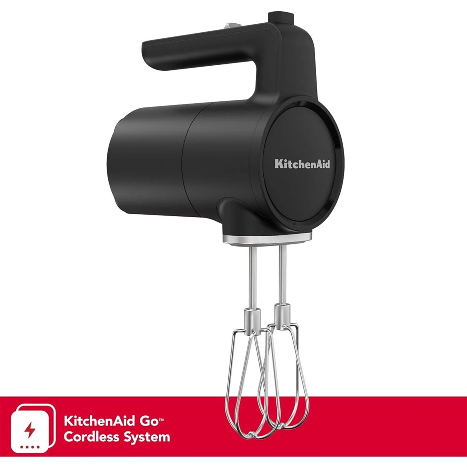 KitchenAid 12V Cordless Hand Mixer in Black Matte (KHMR700BM) - Image 9