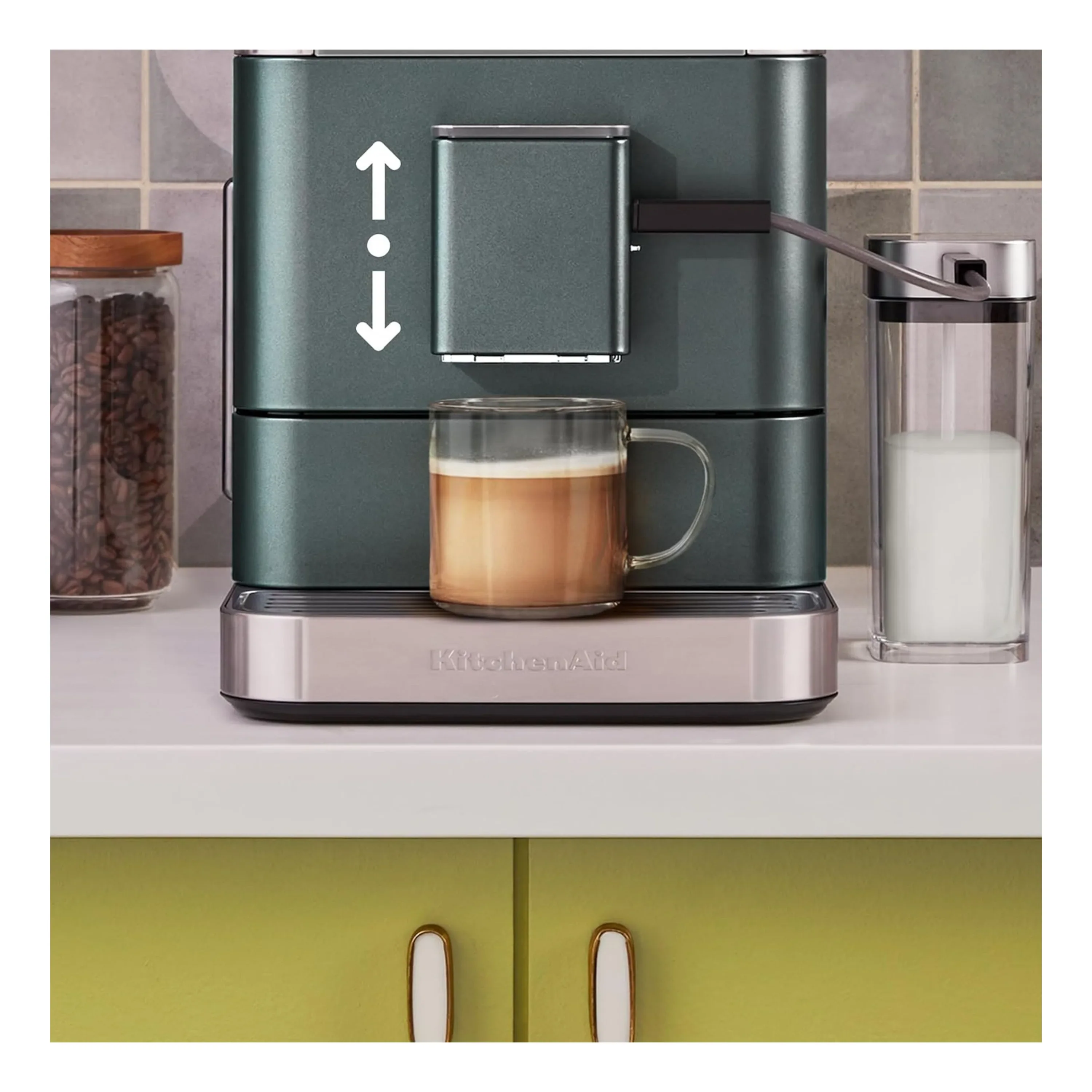 KitchenAid Fully Automatic Espresso Machine KF7 with Milk Container in Juniper (KES8557JP) - Image 3