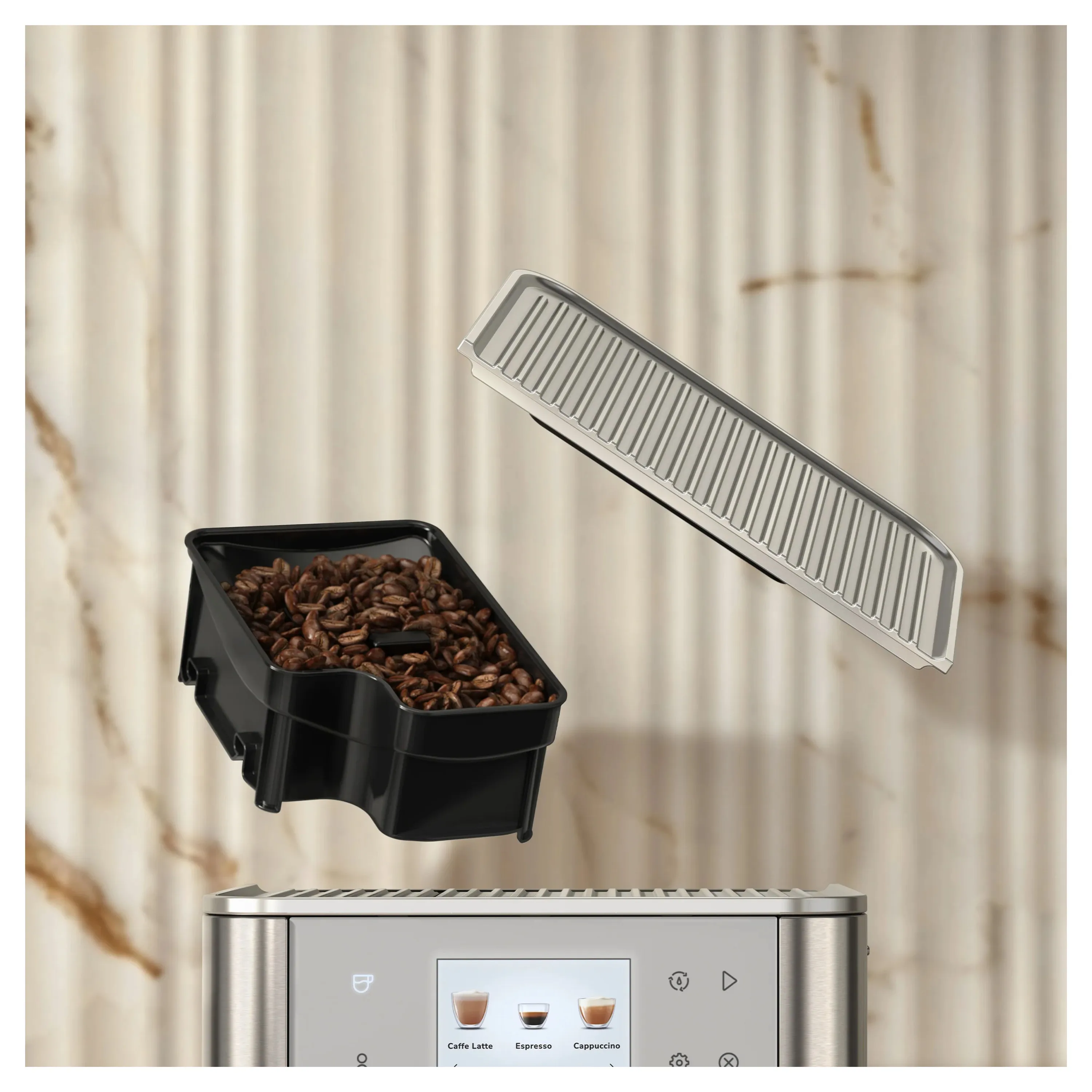 KitchenAid Fully Automatic Espresso Machine KF7 with Milk Container in Porcelain White (KES8557PL) - Image 4