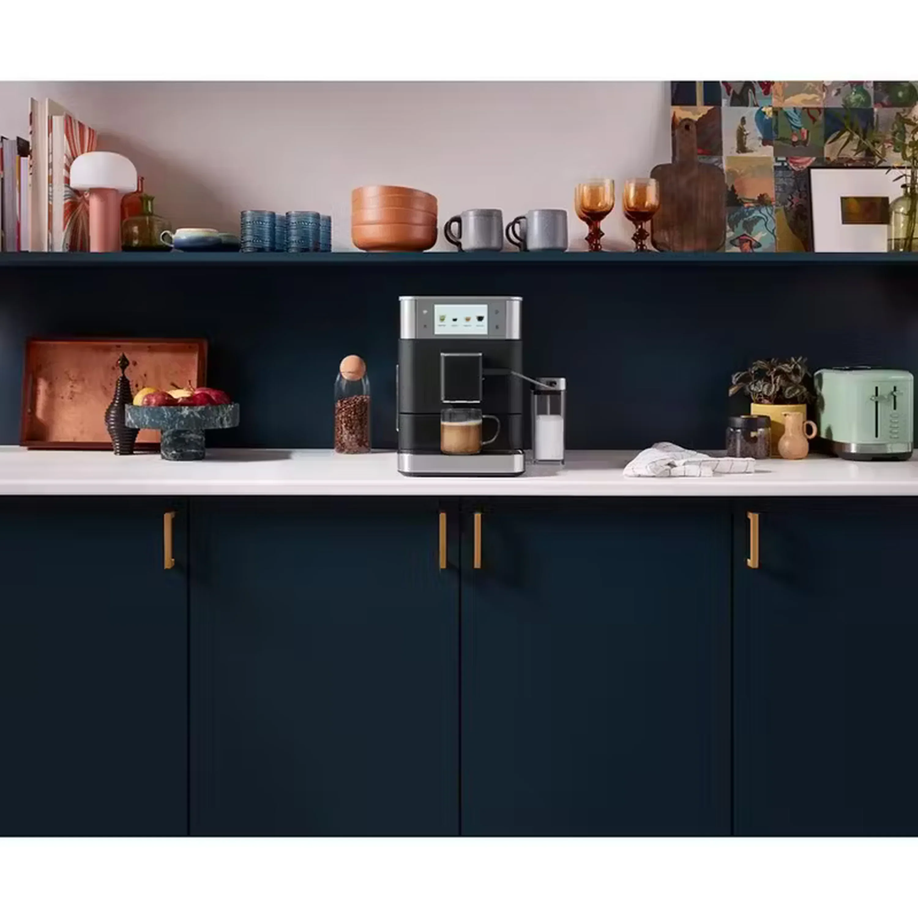 KitchenAid Fully Automatic Espresso Machine KF8 with Milk Container in Black (KES8558BK) - Image 2