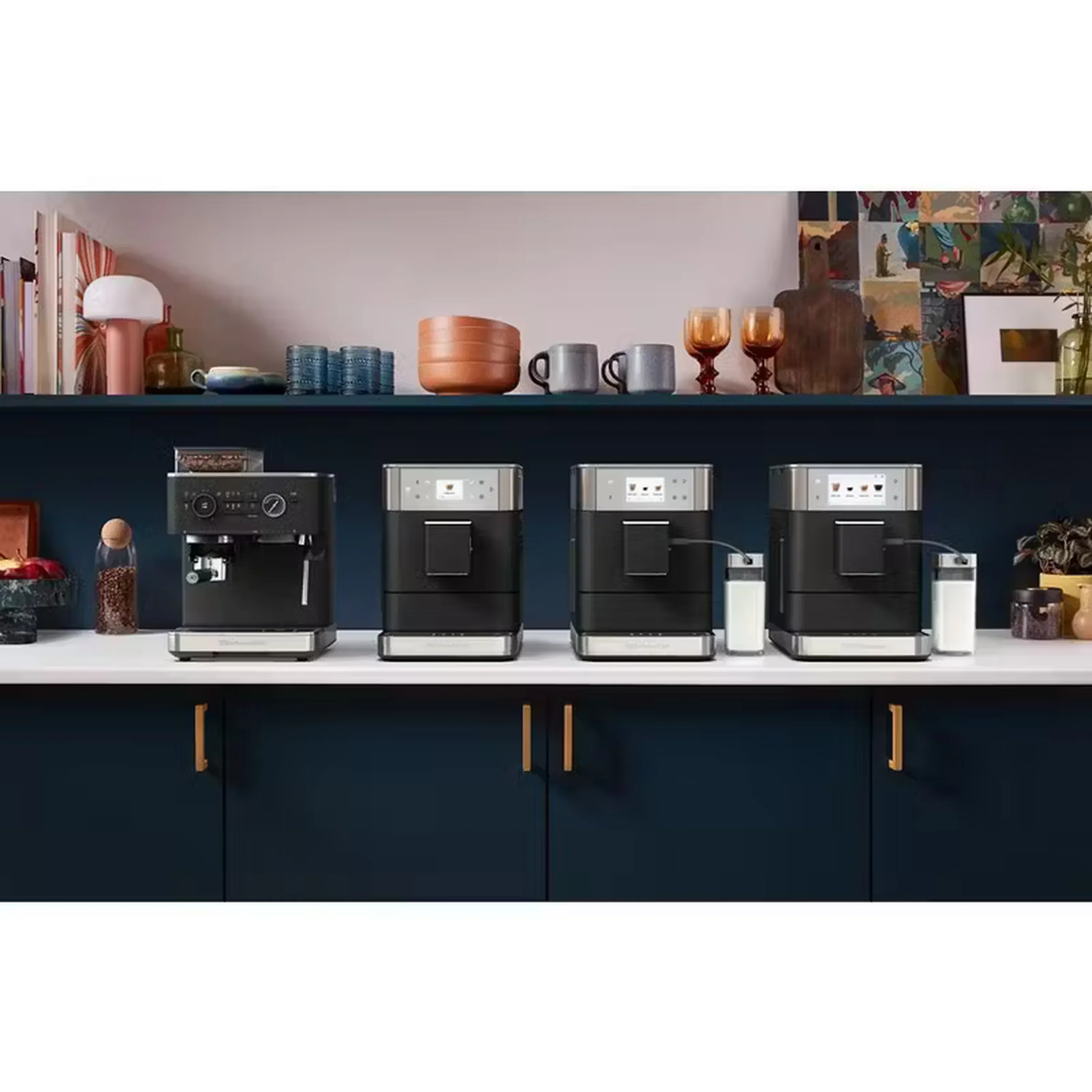 KitchenAid Fully Automatic Espresso Machine KF8 with Milk Container in Black (KES8558BK) - Image 3