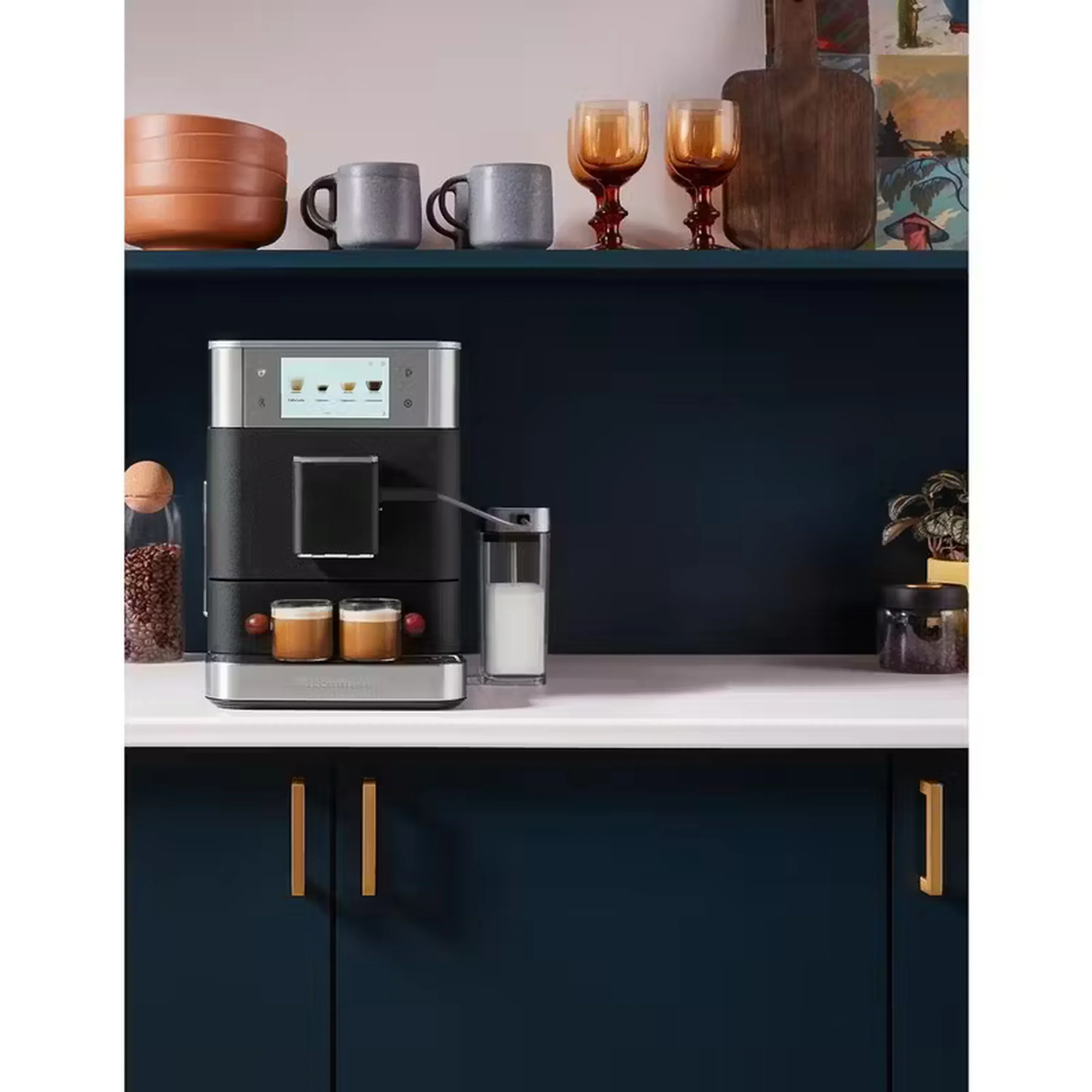 KitchenAid Fully Automatic Espresso Machine KF8 with Milk Container in Black (KES8558BK) - Image 4