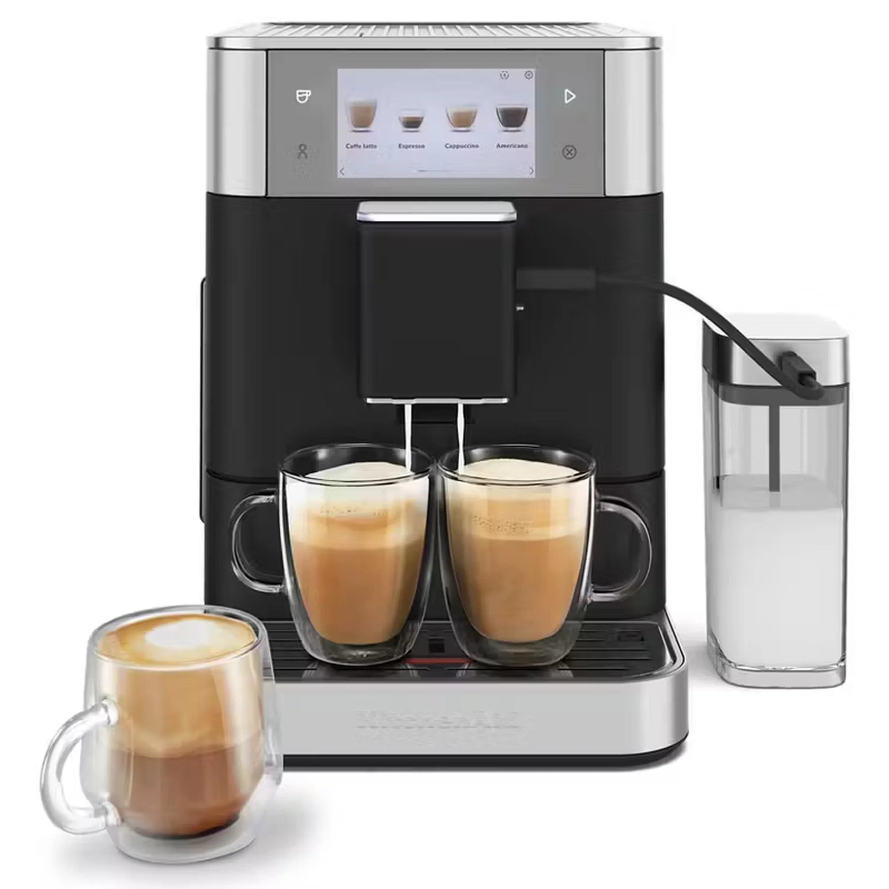 KitchenAid Fully Automatic Espresso Machine KF8 with Milk Container in Black (KES8558BK) - Image 6