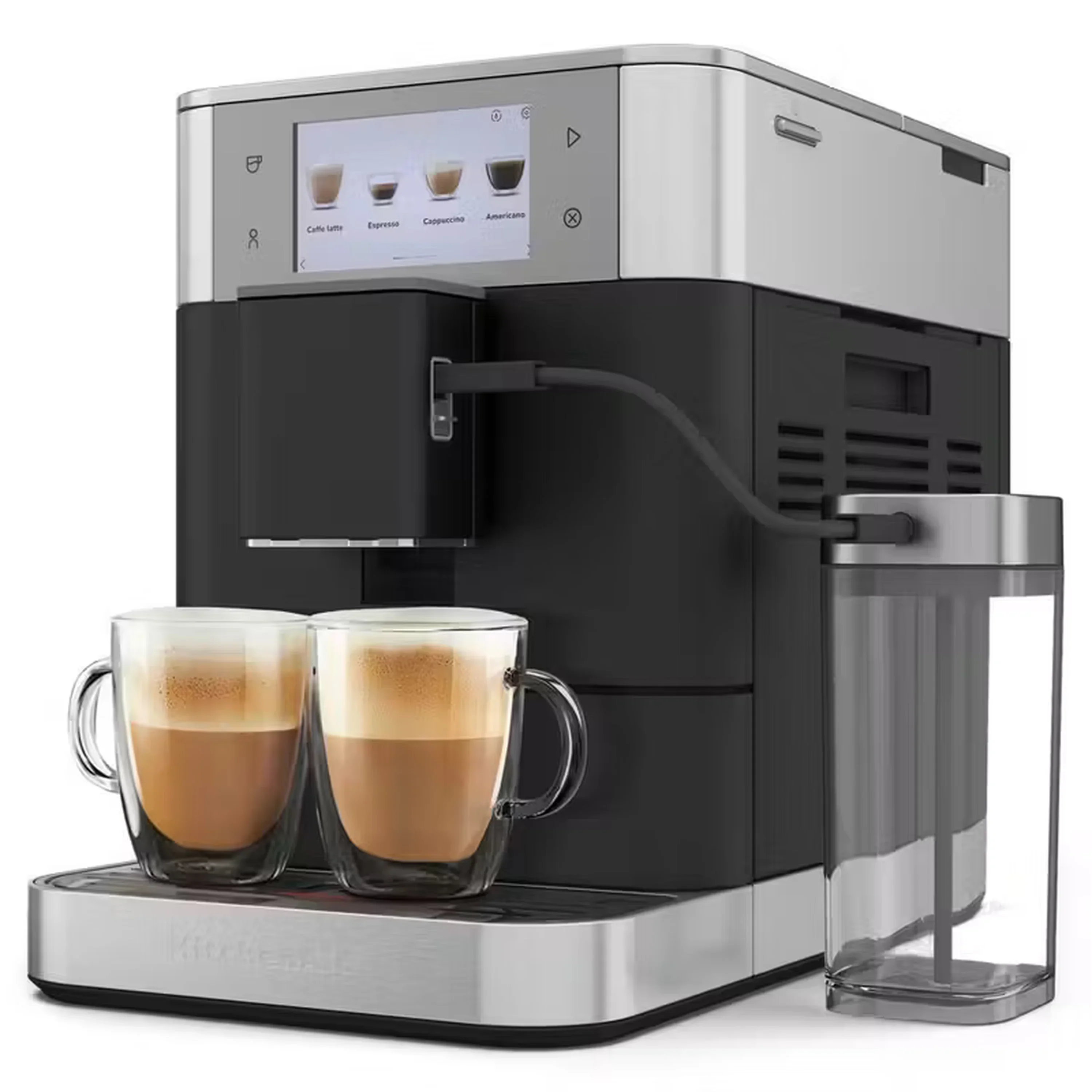 KitchenAid Fully Automatic Espresso Machine KF8 with Milk Container in Black (KES8558BK) - Image 7