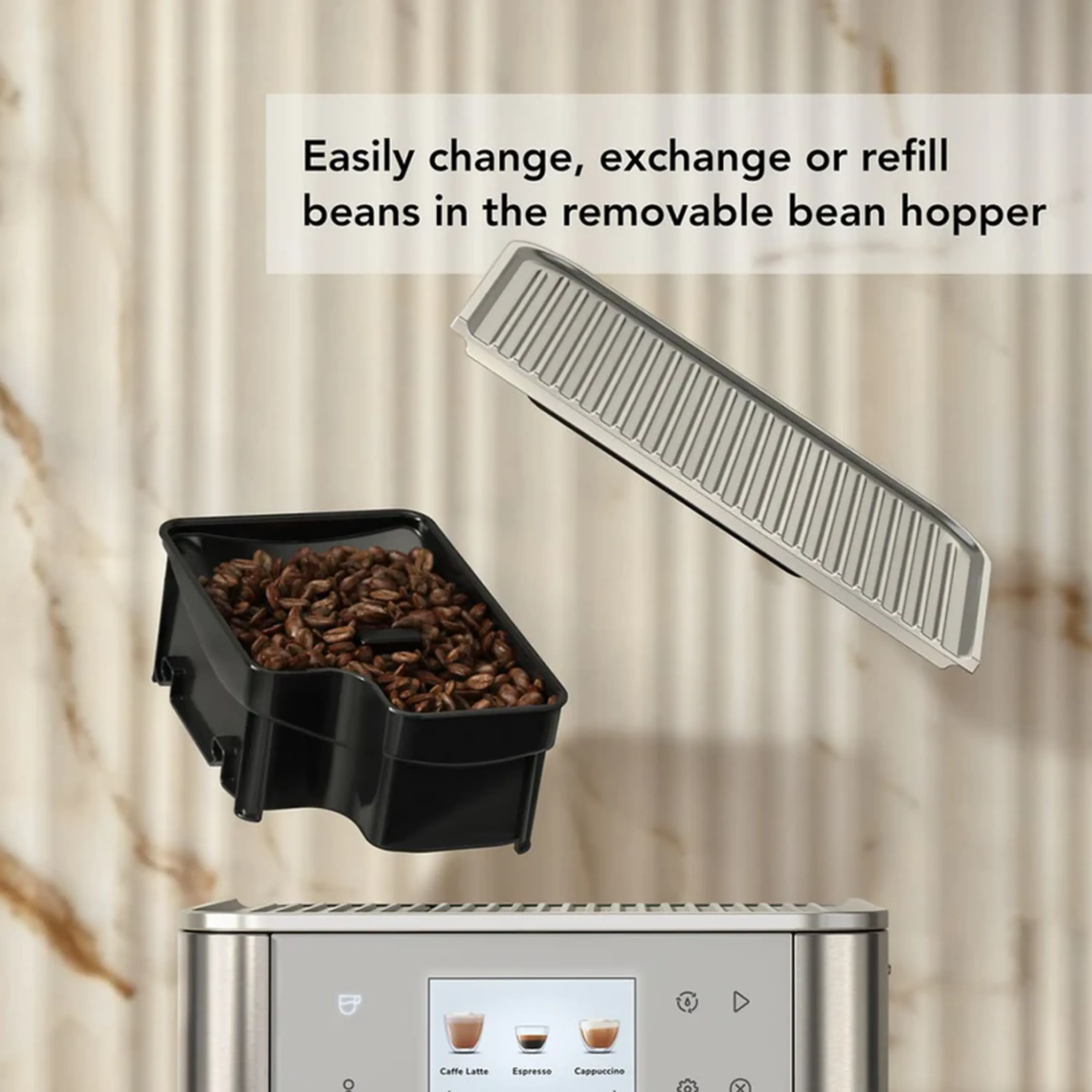 KitchenAid Fully Automatic Espresso Machine KF8 with Milk Container in Porcelain White (KES8558PL) - Image 4