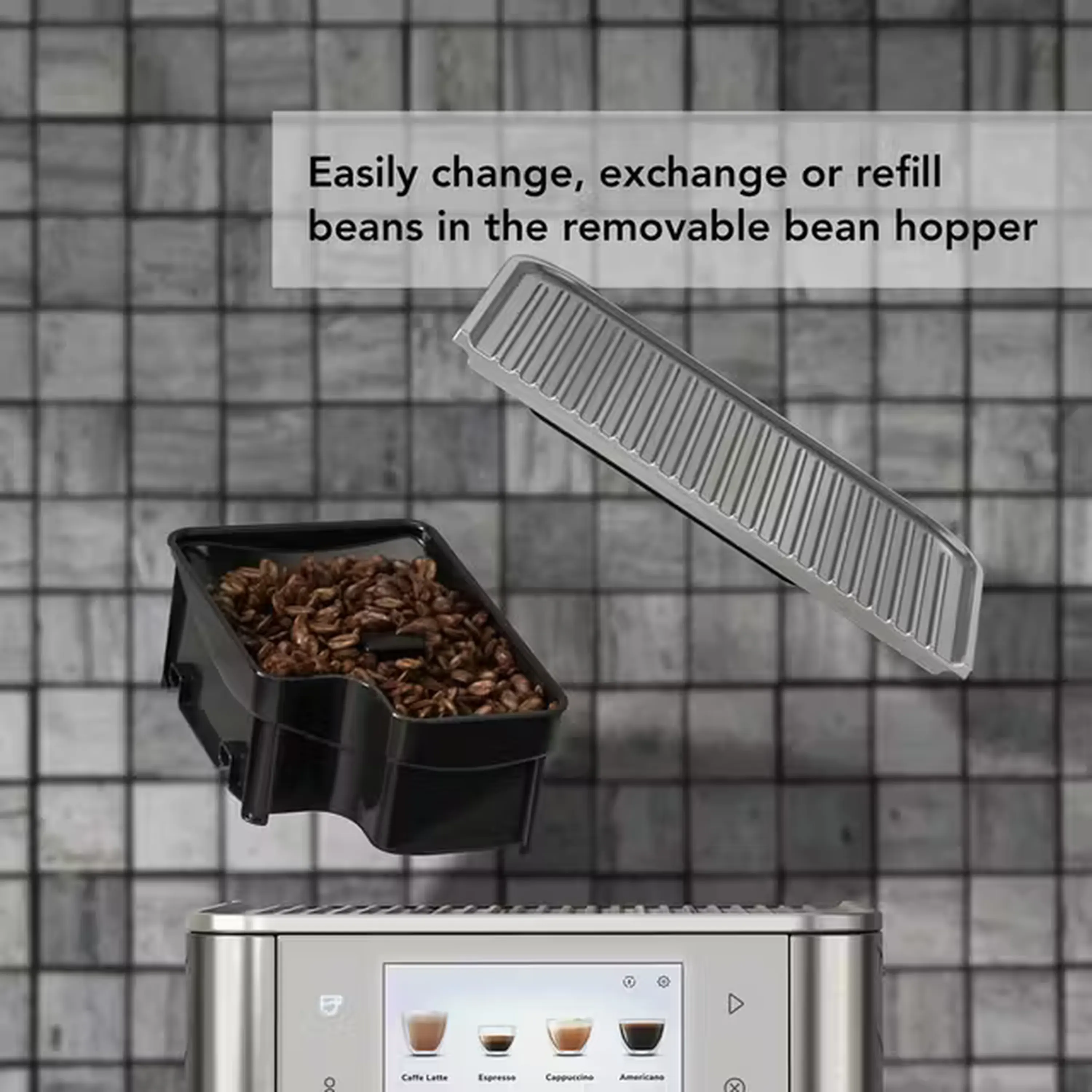 KitchenAid Fully Automatic Espresso Machine KF8 with Milk Container in Stainless Steel (KES8558SX) - Image 8