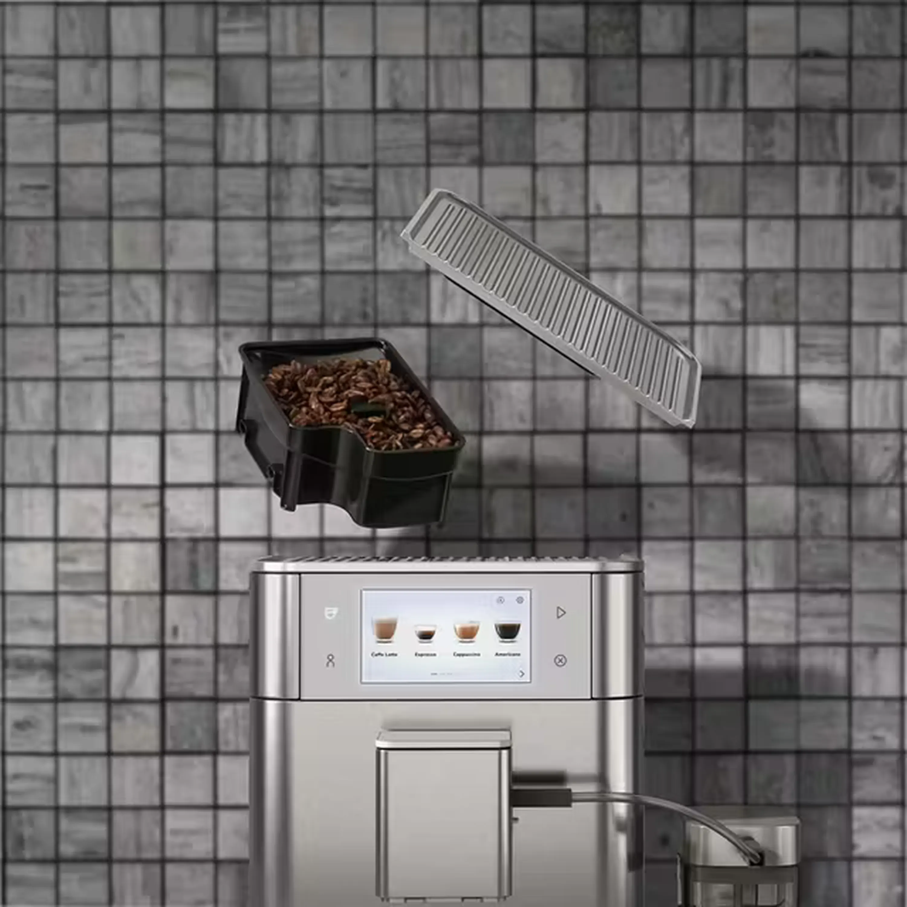 KitchenAid Fully Automatic Espresso Machine KF8 with Milk Container in Stainless Steel (KES8558SX) - Image 9