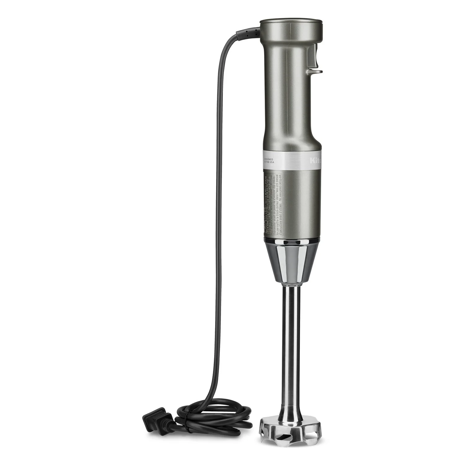 KitchenAid Immersion Blender Corded Variable Speed Trigger, Blending Jar W/Lid in Contour Silver (KHBV53CU) - Image 4