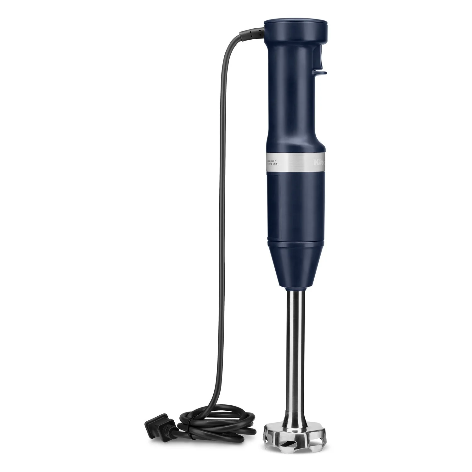 KitchenAid Immersion Blender Corded Variable Speed Trigger, Blending Jar W/Lid in Ink Blue (KHBV53IB) - Image 3