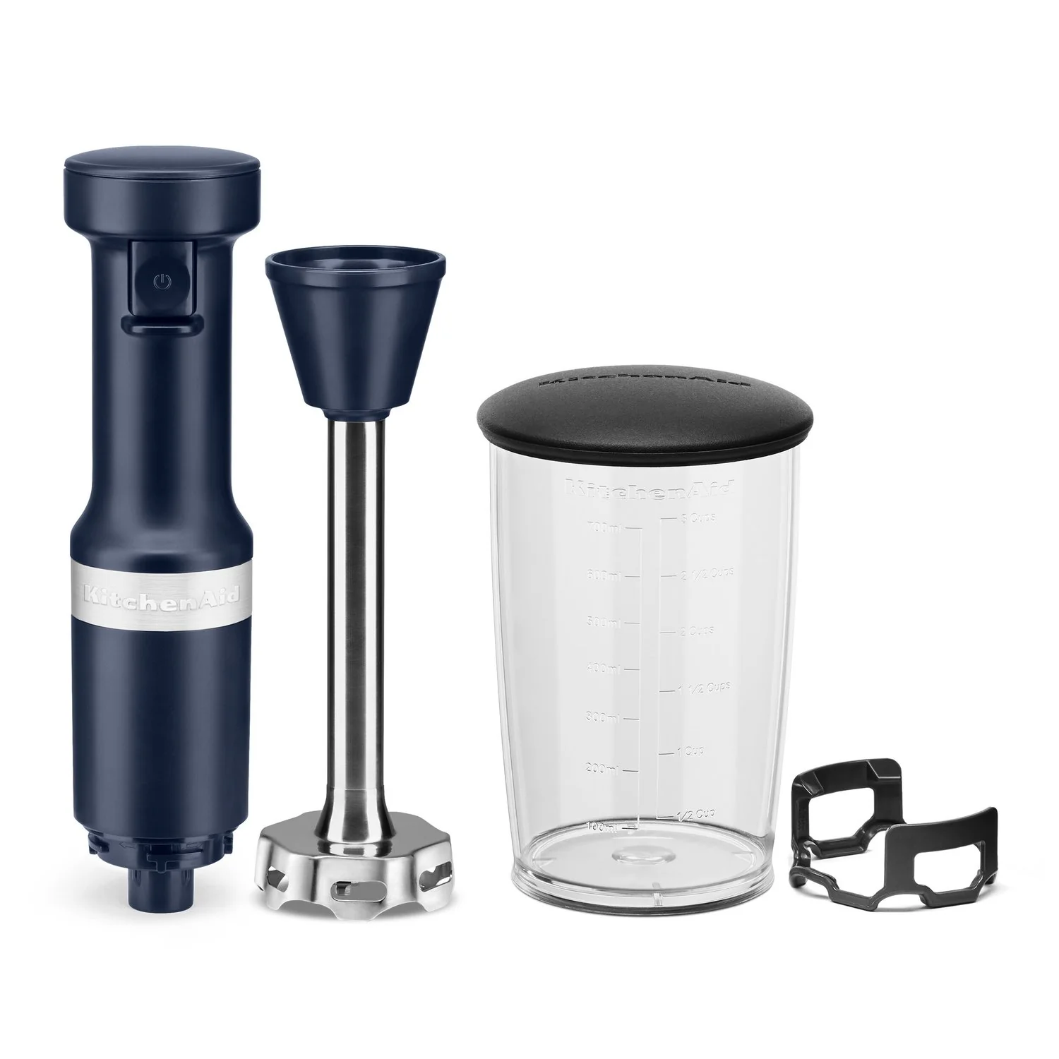 KitchenAid Immersion Blender Corded Variable Speed Trigger, Blending Jar W/Lid in Ink Blue (KHBV53IB) - Image 5