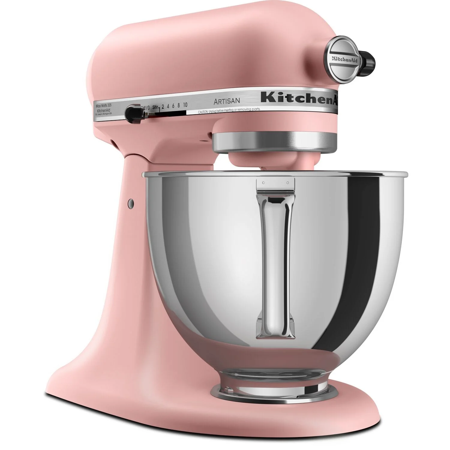 KitchenAid Artisan 5-Quart Tilt-Head Stand Mixer in Matte Dried Rose (KSM150PSDR) - Image 6