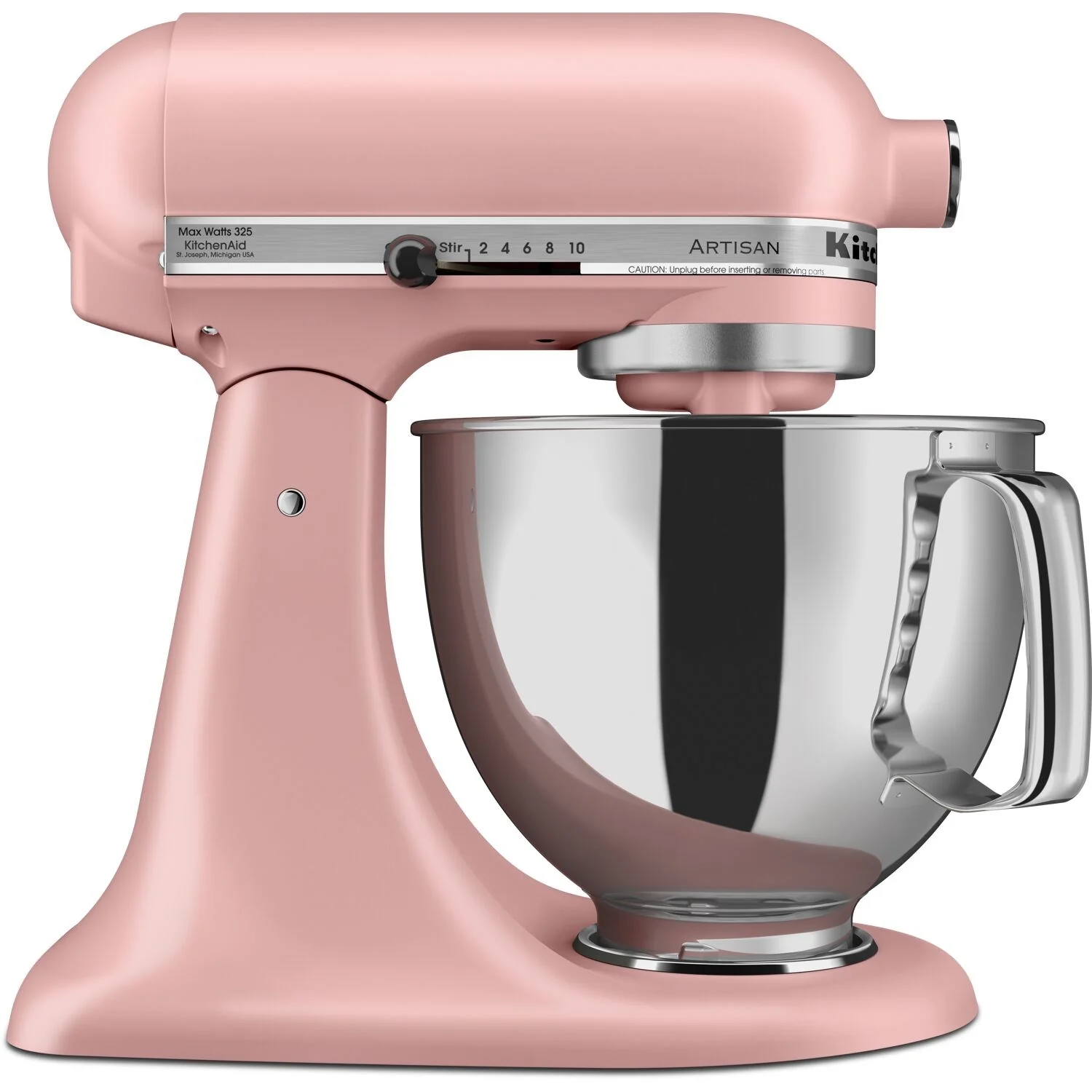 KitchenAid Artisan 5-Quart Tilt-Head Stand Mixer in Matte Dried Rose (KSM150PSDR) - Image 7