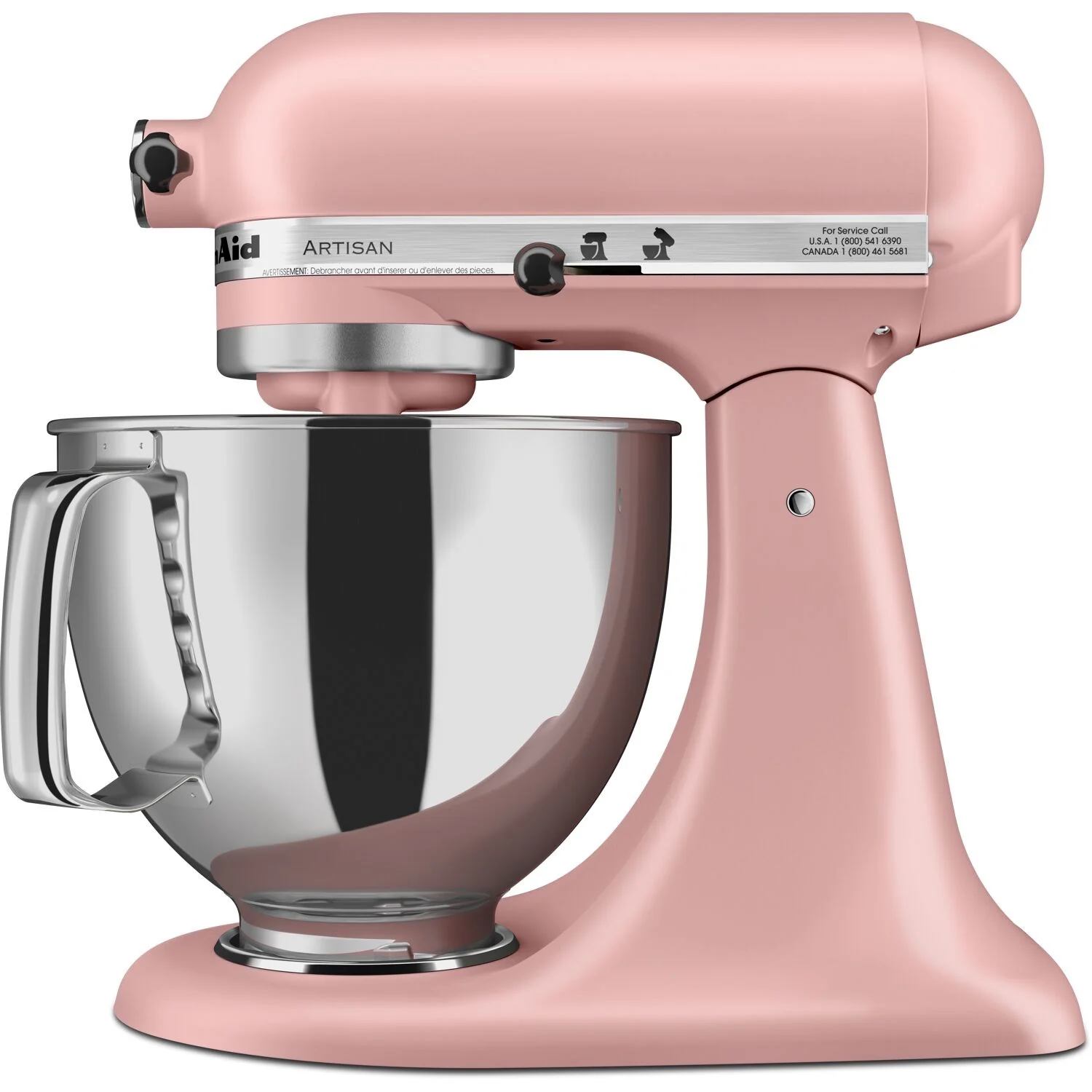 KitchenAid Artisan 5-Quart Tilt-Head Stand Mixer in Matte Dried Rose (KSM150PSDR) - Image 8