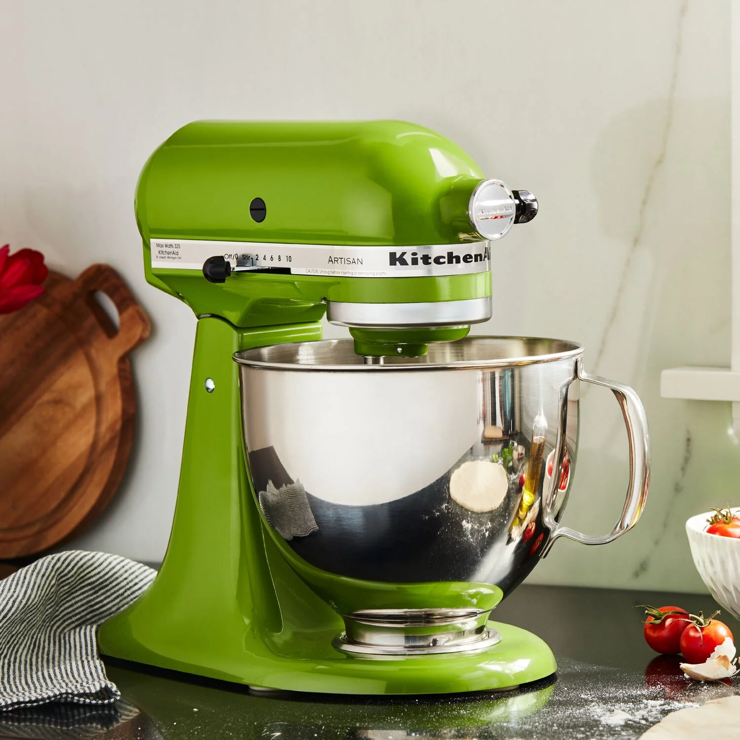 KitchenAid Artisan 5-Quart Tilt-Head Stand Mixer in Matcha (KSM150PSMA) - Image 3