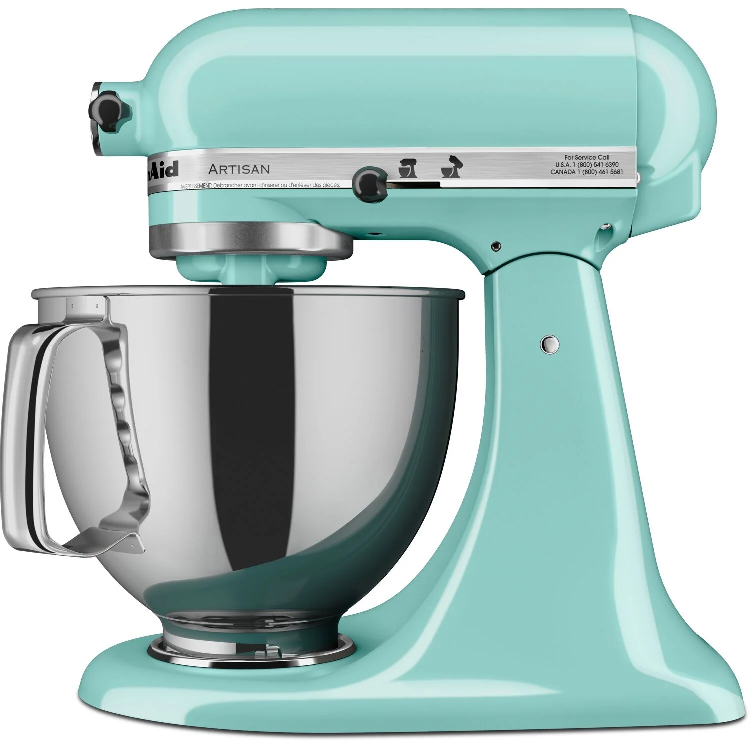 KitchenAid Artisan 5-Quart Tilt-Head Stand Mixer in Mineral Water Blue (KSM150PSMI) - Image 7