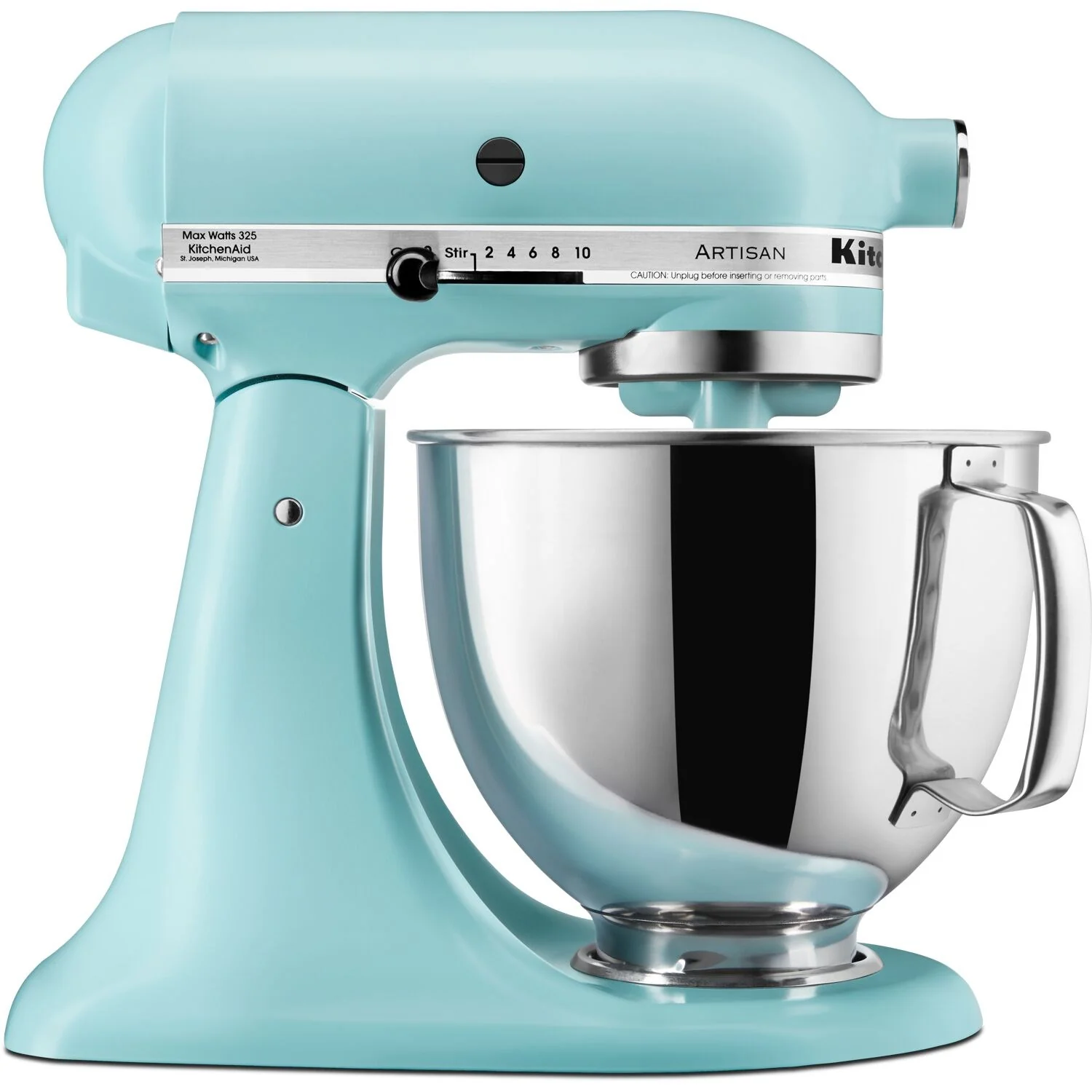 KitchenAid Artisan 5-Quart Tilt-Head Stand Mixer in Mineral Water Blue (KSM150PSMI) - Image 8