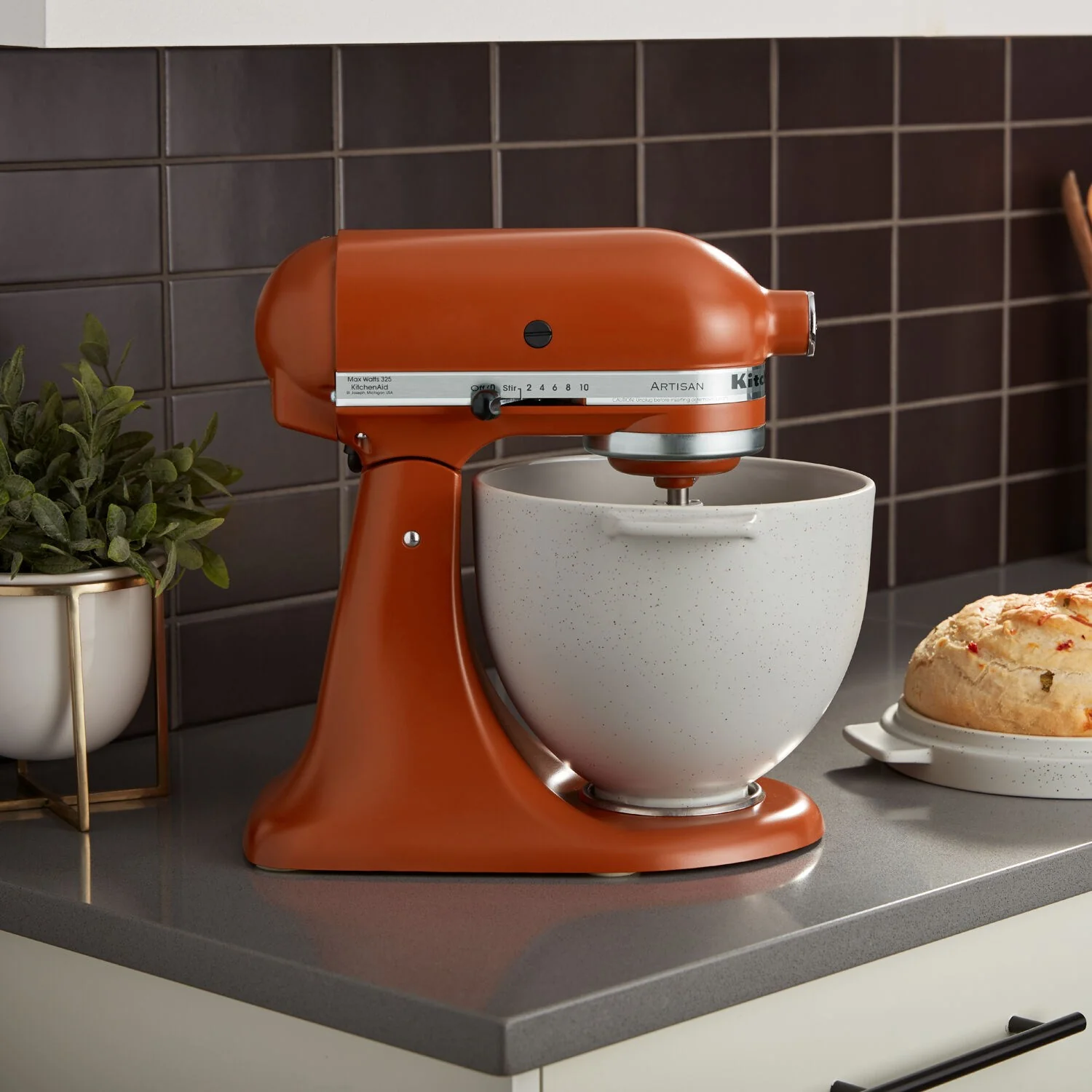 KitchenAid Artisan 5-Quart Tilt-Head Stand Mixer in Scorched Orange (KSM150PSSC) - Image 4