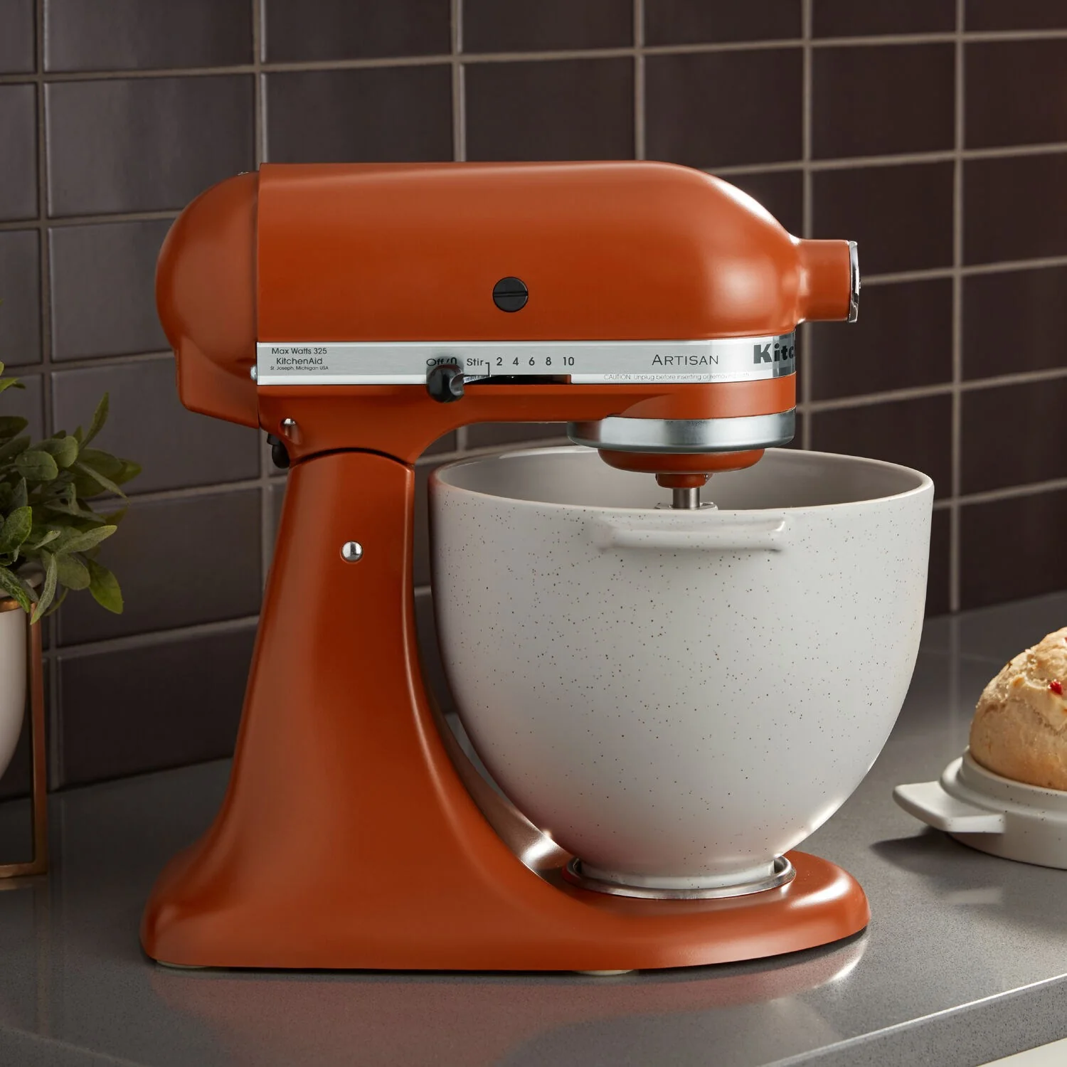 KitchenAid Artisan 5-Quart Tilt-Head Stand Mixer in Scorched Orange (KSM150PSSC) - Image 5