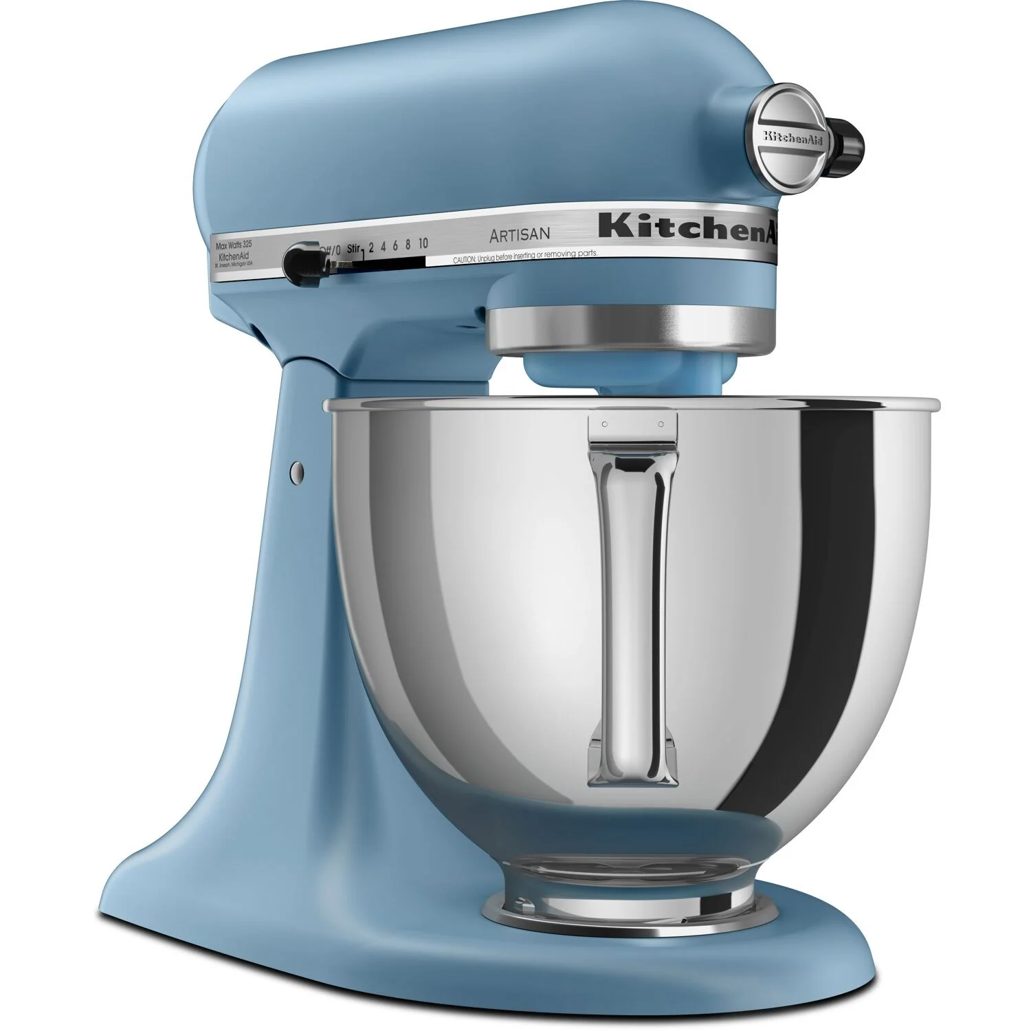 KitchenAid Artisan 5-Quart Tilt-Head Stand Mixer in Blue Velvet (KSM150PSVB) - Image 6