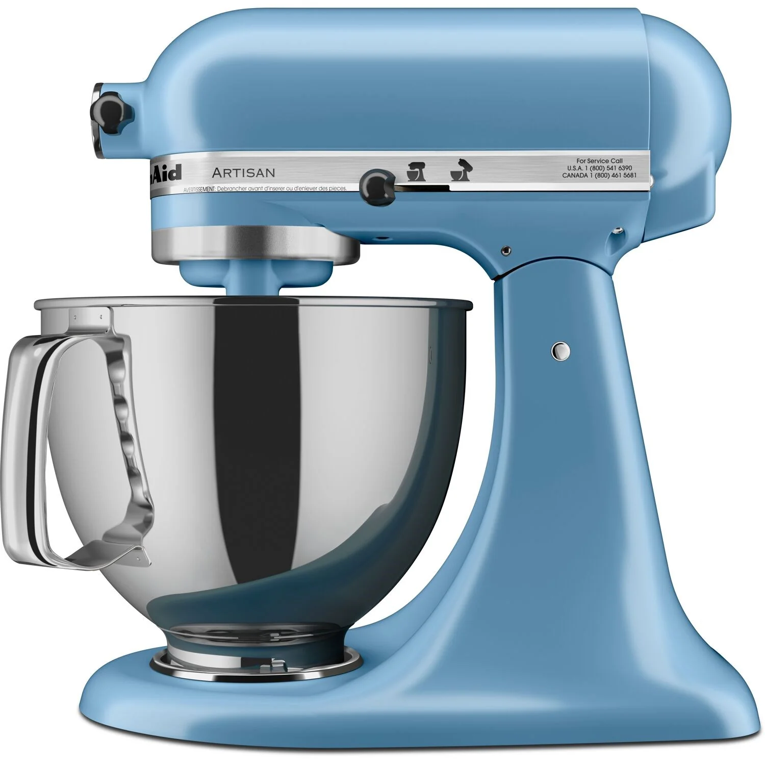 KitchenAid Artisan 5-Quart Tilt-Head Stand Mixer in Blue Velvet (KSM150PSVB) - Image 7