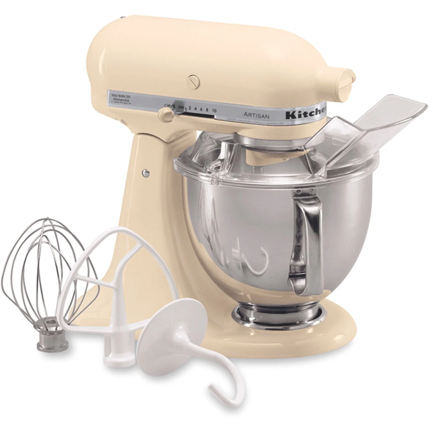 KitchenAid Artisan 5 Quart Tilt-Head Stand Mixer in Almond Cream (KSM150PSAC) - Image 6