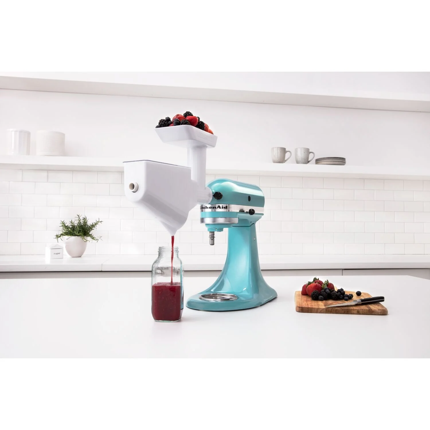 KitchenAid Artisan 5-Quart Tilt-Head Stand Mixer in Blue Aqua Sky (KSM150PSAQ) - Image 4