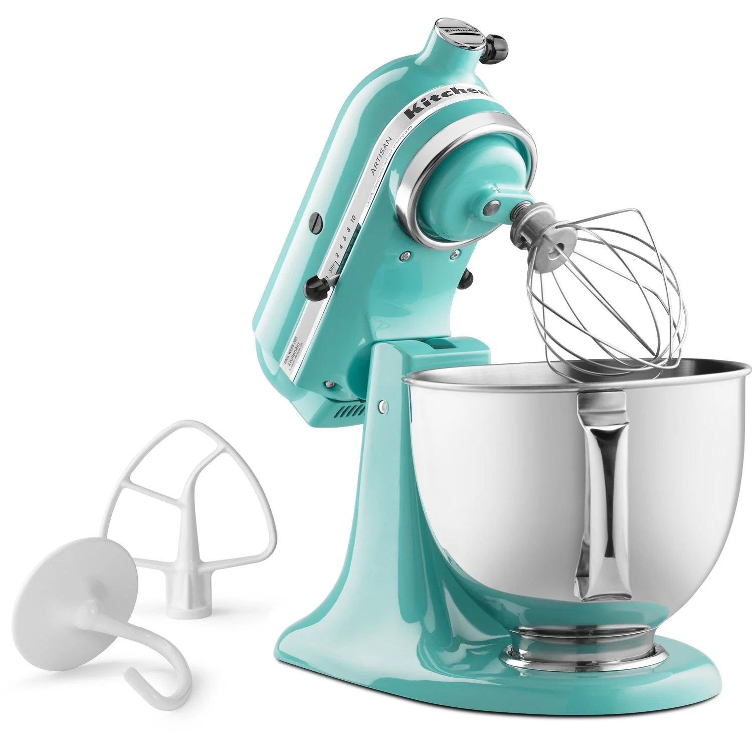 KitchenAid Artisan 5-Quart Tilt-Head Stand Mixer in Blue Aqua Sky (KSM150PSAQ) - Image 6