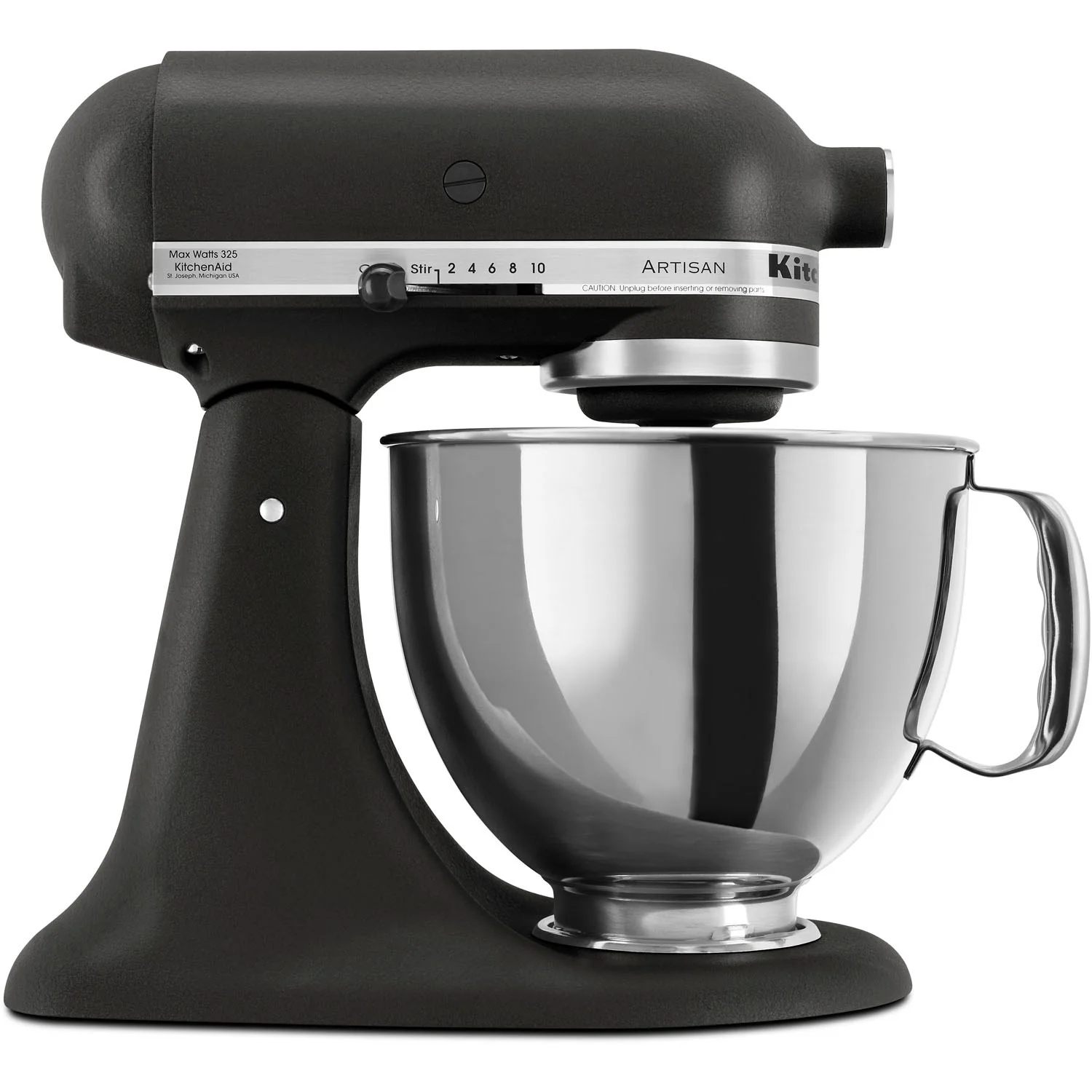 KitchenAid Artisan 5 Quart Tilt-Head Stand Mixer in Cast Iron Black (KSM150PSBK) - Image 6