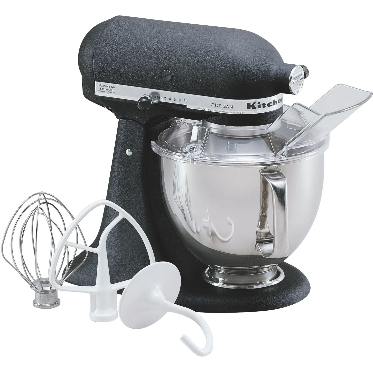 KitchenAid Artisan 5 Quart Tilt-Head Stand Mixer in Cast Iron Black (KSM150PSBK) - Image 8