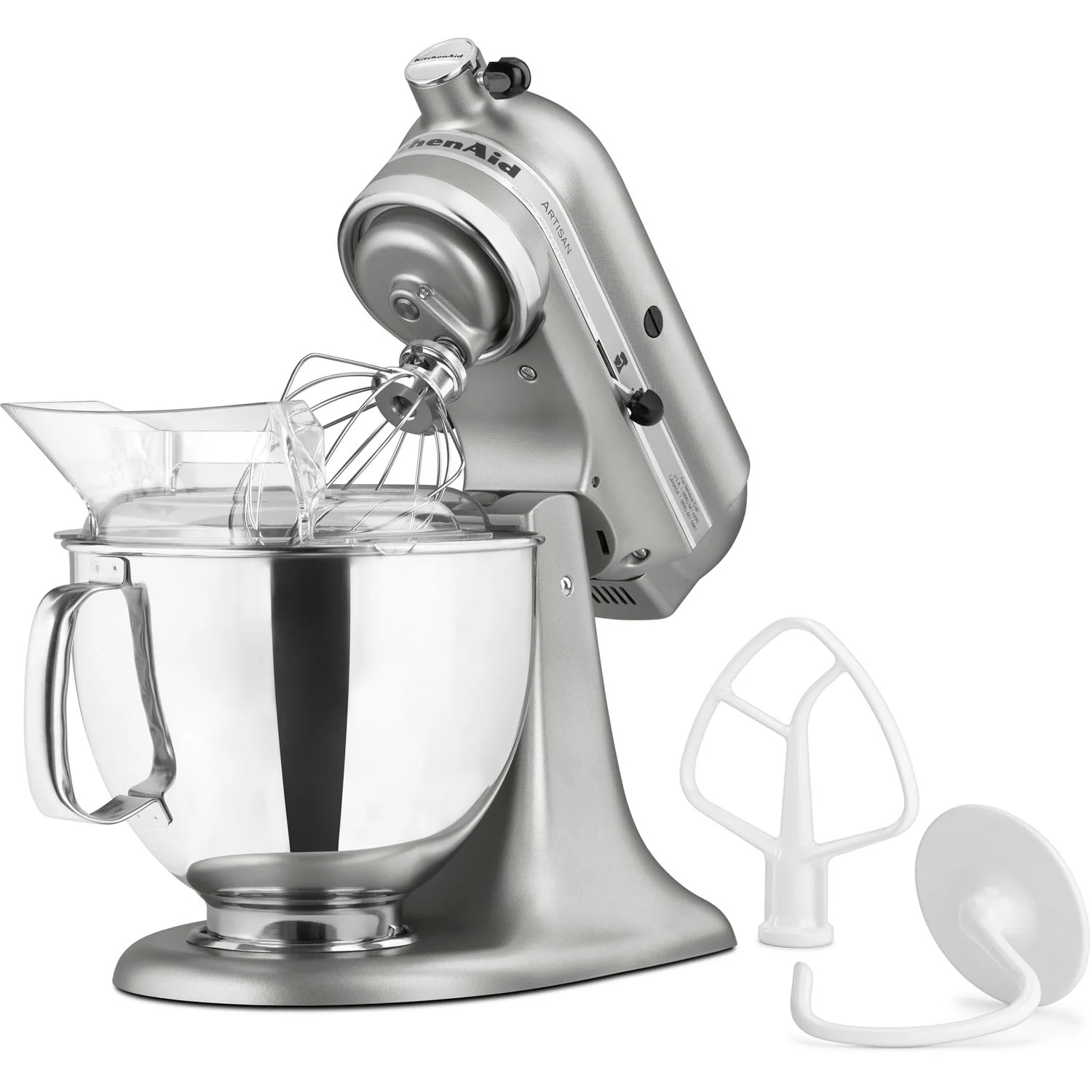 KitchenAid Artisan 5-Quart Tilt-Head Stand Mixer in Contour Silver (KSM150PSCU) - Image 10