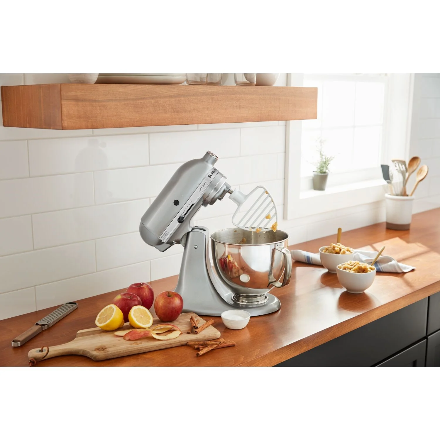 KitchenAid Artisan 5-Quart Tilt-Head Stand Mixer in Contour Silver (KSM150PSCU) - Image 2