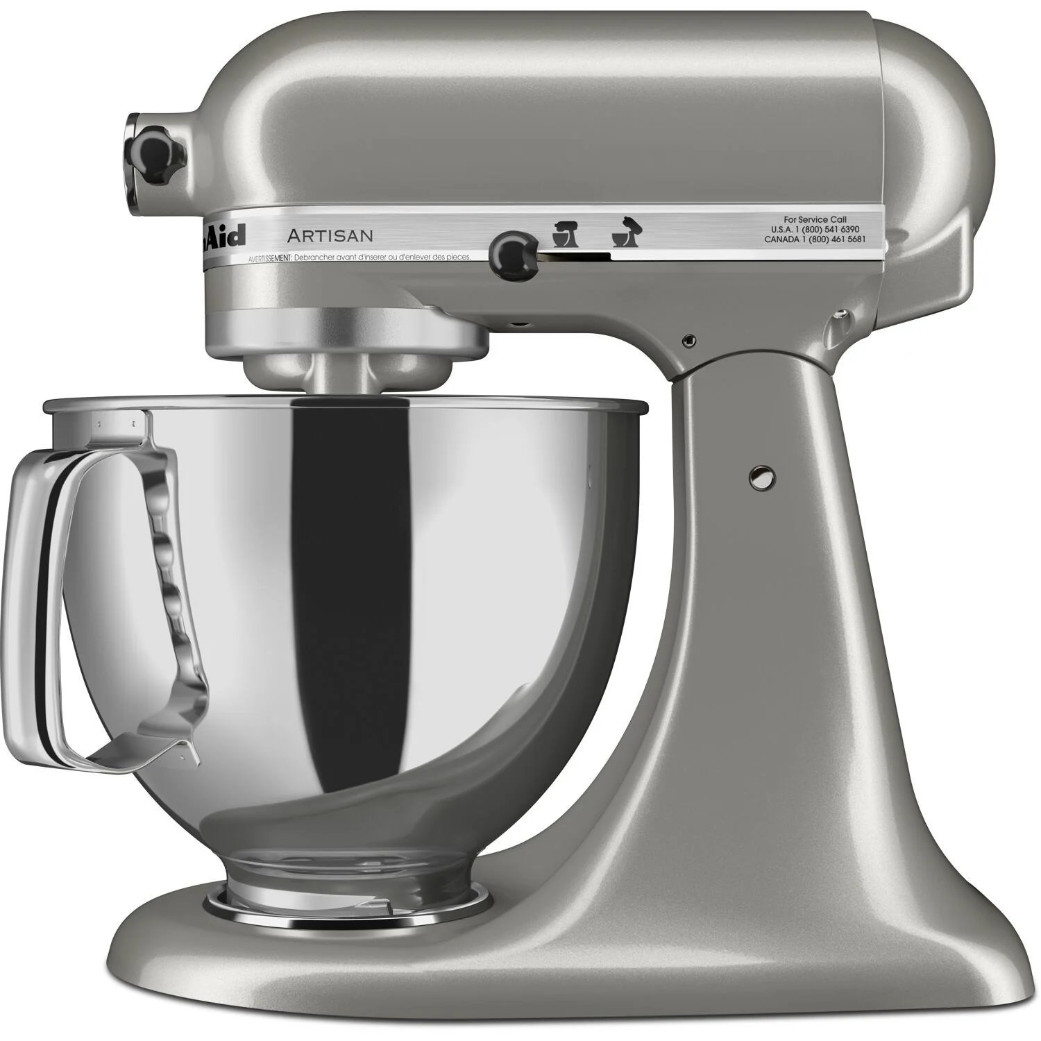 KitchenAid Artisan 5-Quart Tilt-Head Stand Mixer in Contour Silver (KSM150PSCU) - Image 9