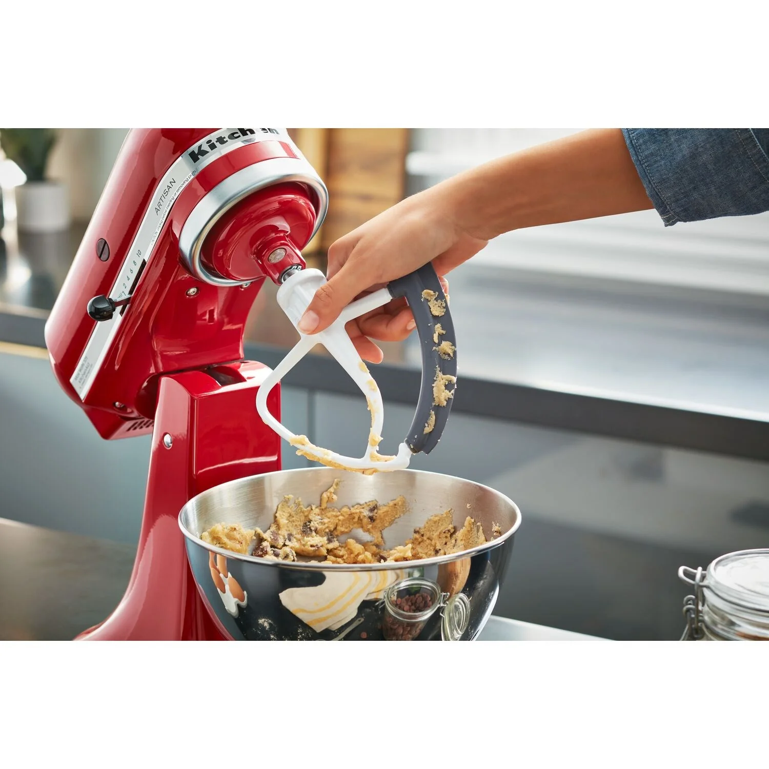 KitchenAid Artisan 5 Quart Tilt-Head Stand Mixer in Empire Red (KSM150PSER) - Image 4