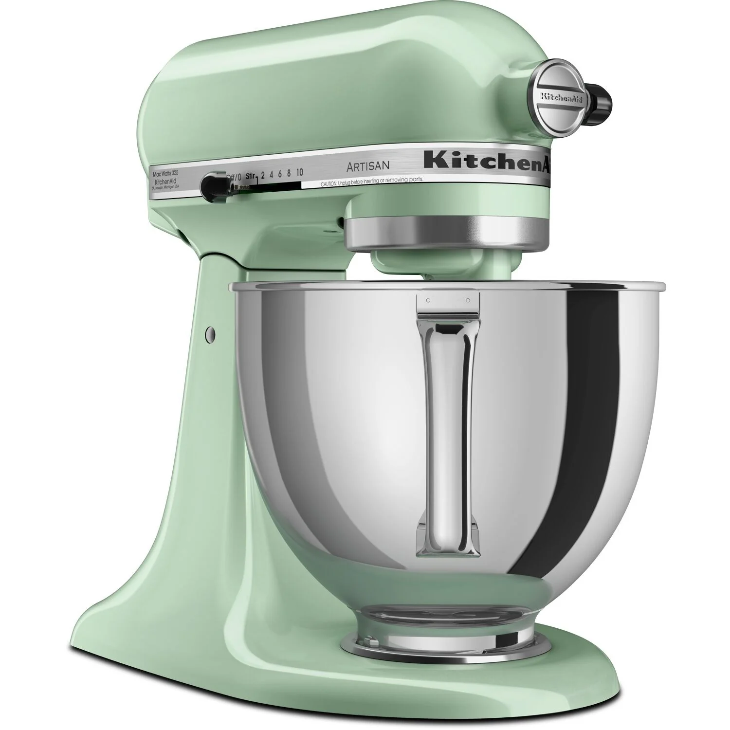 KitchenAid Artisan 5-Quart Tilt-Head Stand Mixer in Pistachio (KSM150PSPT) - Image 6