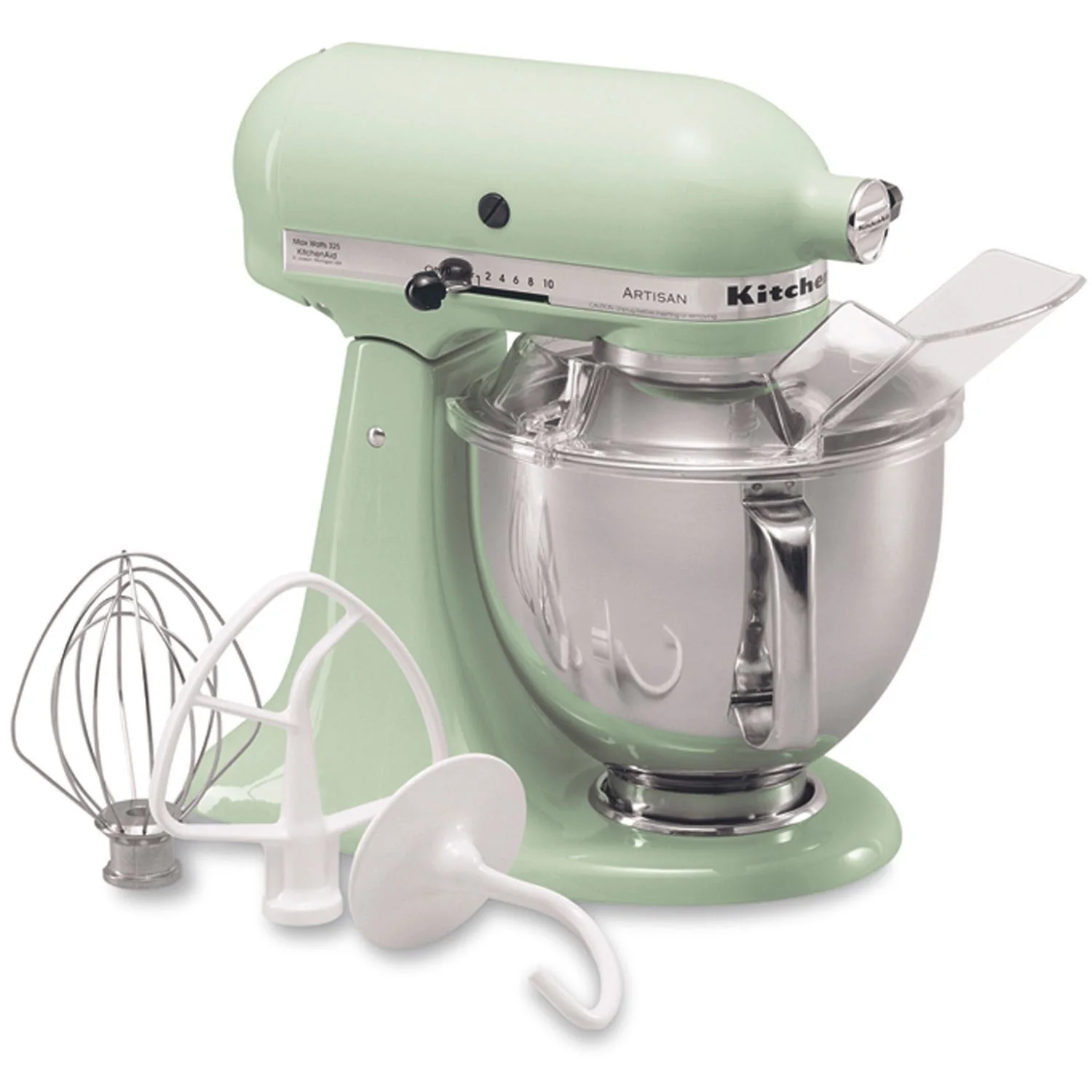KitchenAid Artisan 5-Quart Tilt-Head Stand Mixer in Pistachio (KSM150PSPT) - Image 8