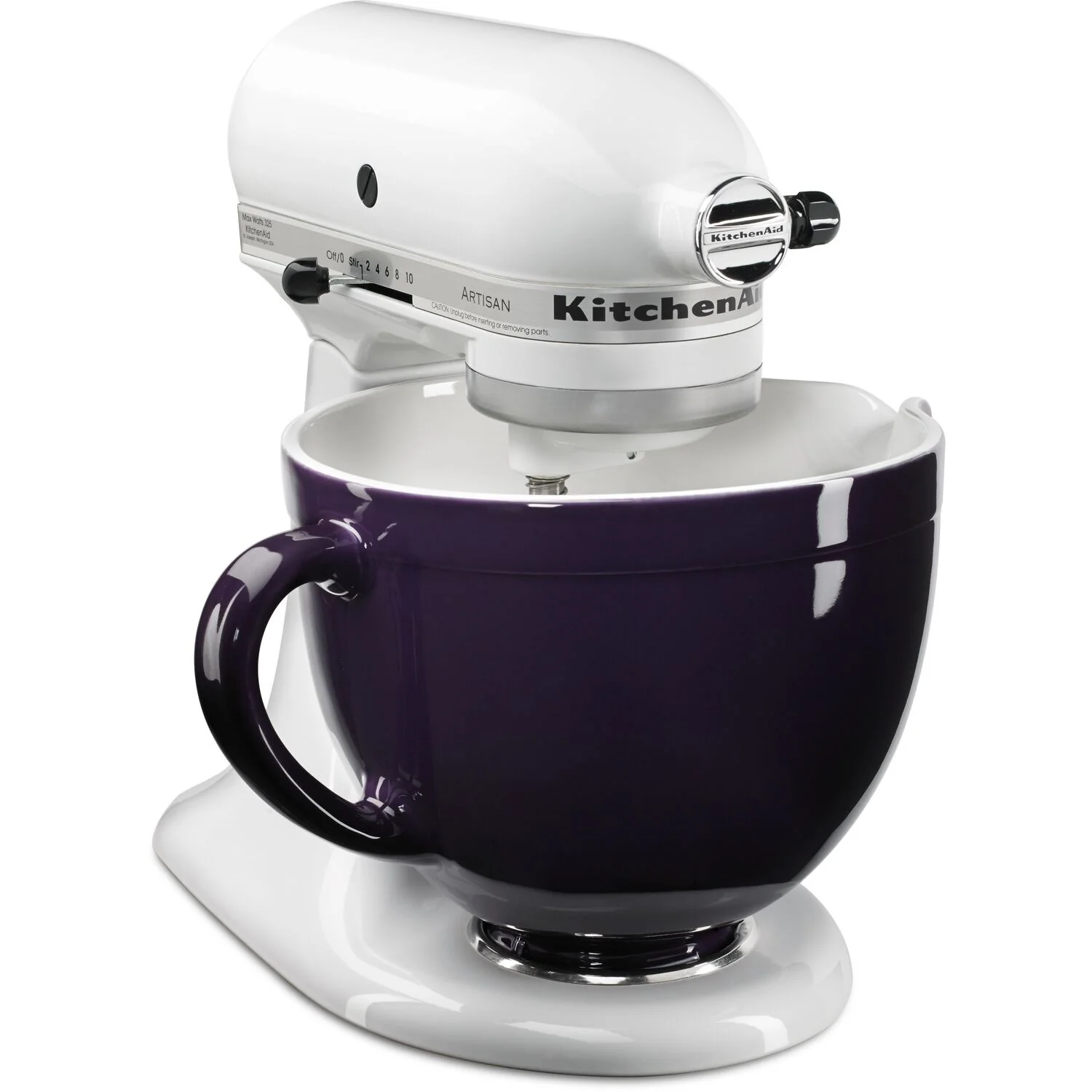 KitchenAid Artisan 5-Quart Tilt-Head Stand Mixer in White (KSM150PSWH) - Image 7