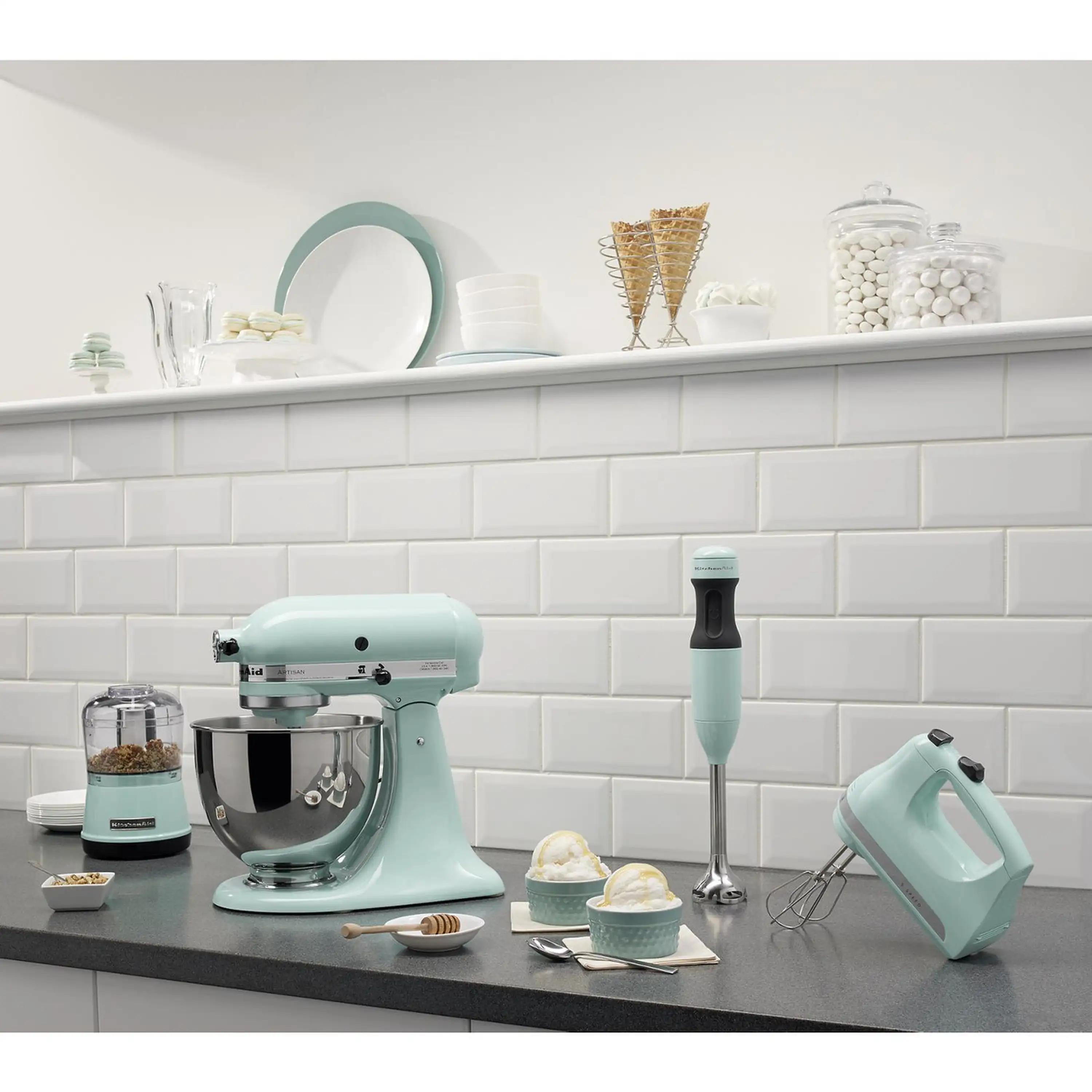KitchenAid 5-Speed Ultra Power Hand Mixer in Ice (KHM512IC) - Image 4