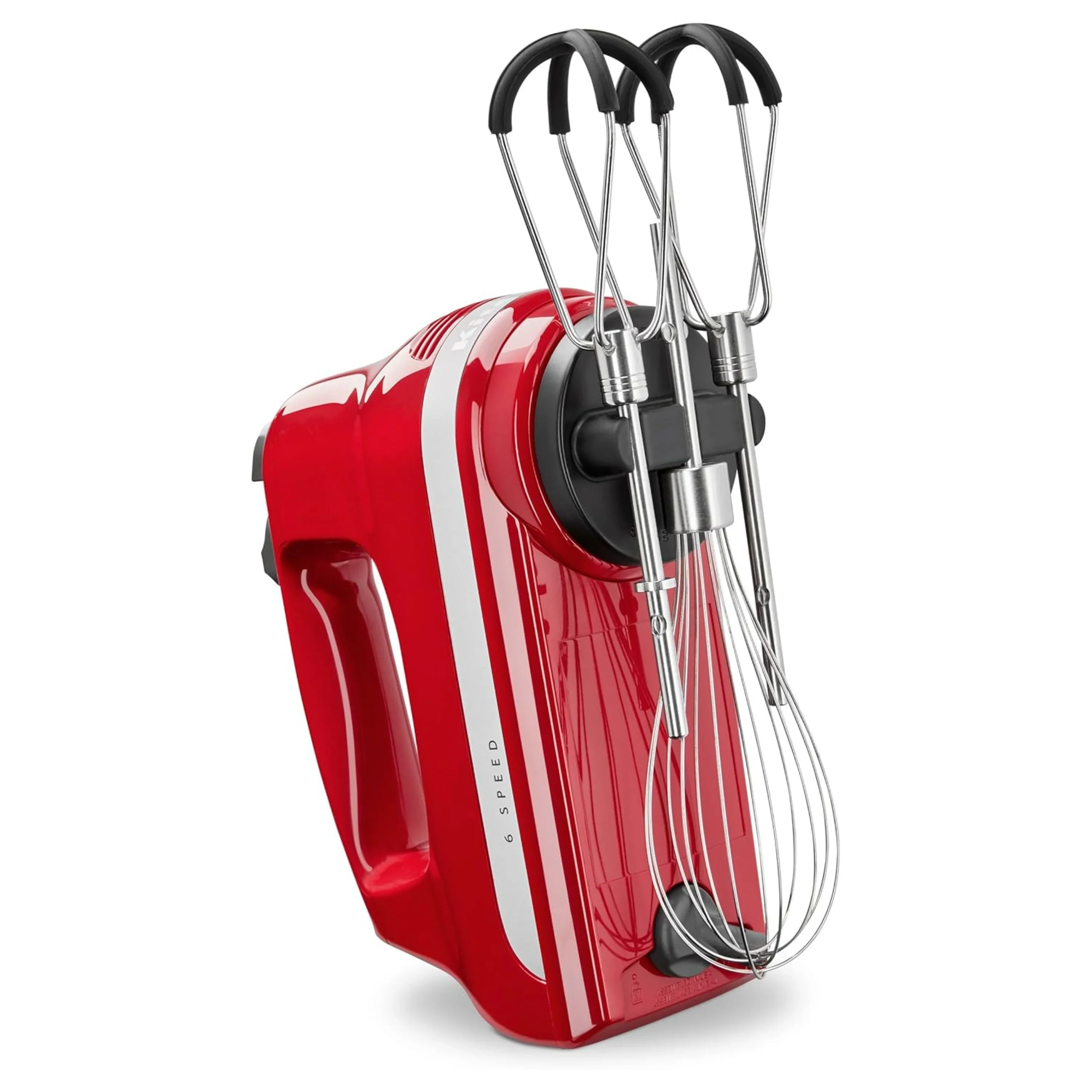 KitchenAid 6-Speed Ultra Power Hand Mixer with Flex Edge Beaters in Empire Red (KHM6118ER) - Image 6
